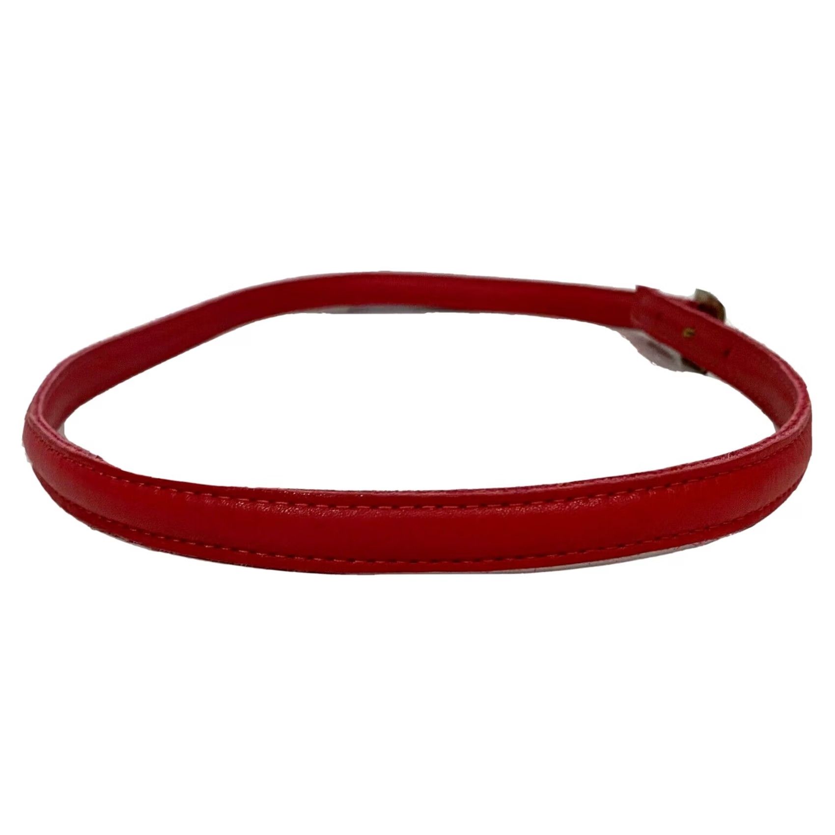 Arrow VINTAGE Motif 56 Women’s Belt Red Leather Skinny Narrow Sz S Belt Women Red Leather Skinny Negotiate? Size ONE SIZE - 5 Thumbnail