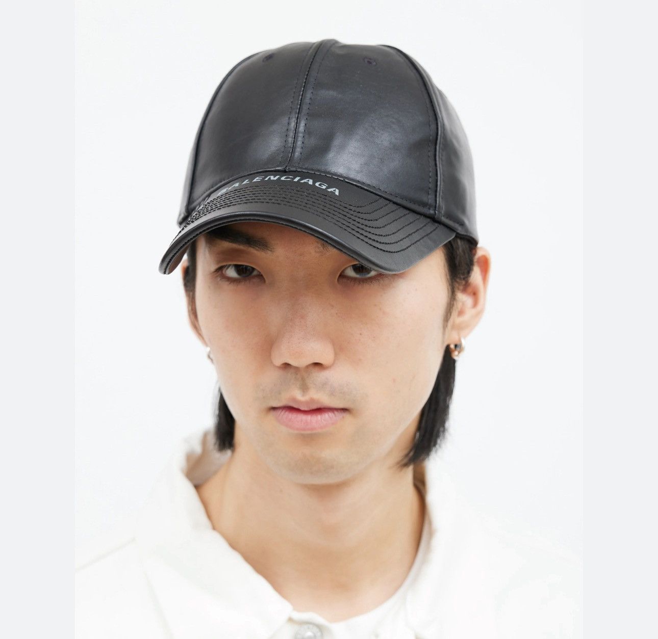 帽子 Balenciaga Front Piercing Cap Buy Balenciaga Black Bal.com Front Piercing Cap in Cotton