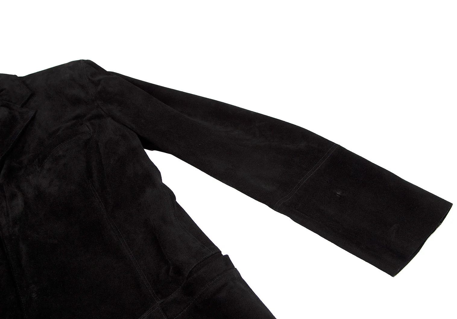 Jean Paul Gaultier Suede Snap Button Jacket in Black, Size 48 Size US M / EU 48-50 / 2 - 6 Thumbnail