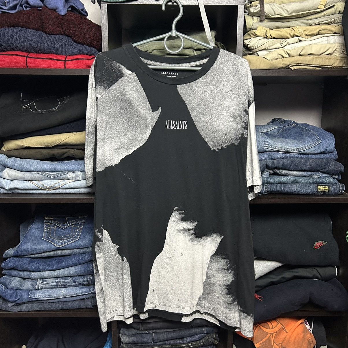 Allsaints Designer Allsaints small logo graphic y2k streetwear tee Size US L / EU 52-54 / 3 - 1 Thumbnail