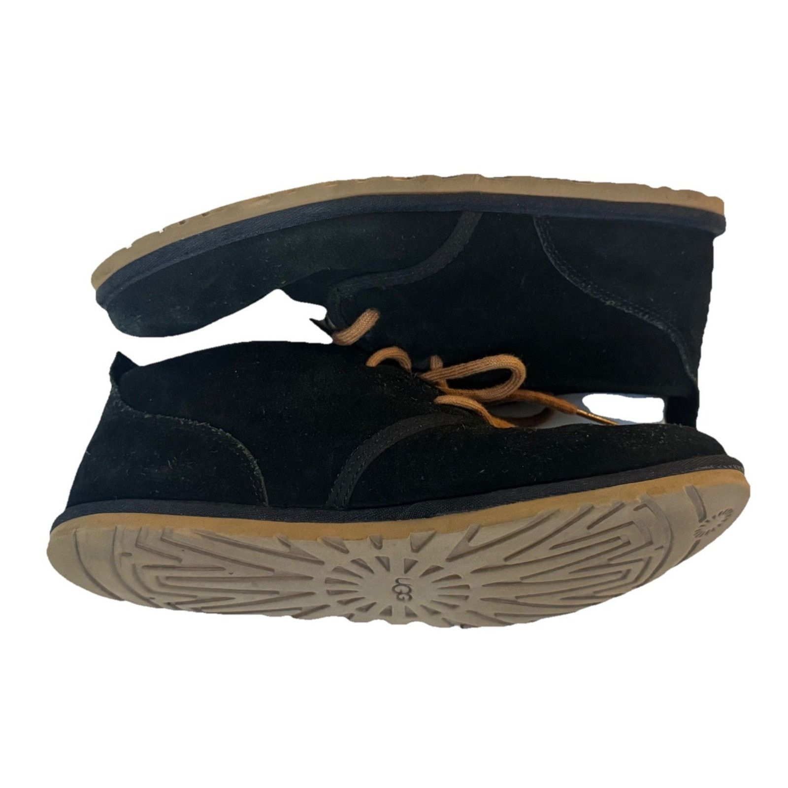 Ugg UGG Maksim Chukka Boots Black Suede Lace-Up Sheepskin Sz 8 Size US 8 / EU 41 - 8 Thumbnail