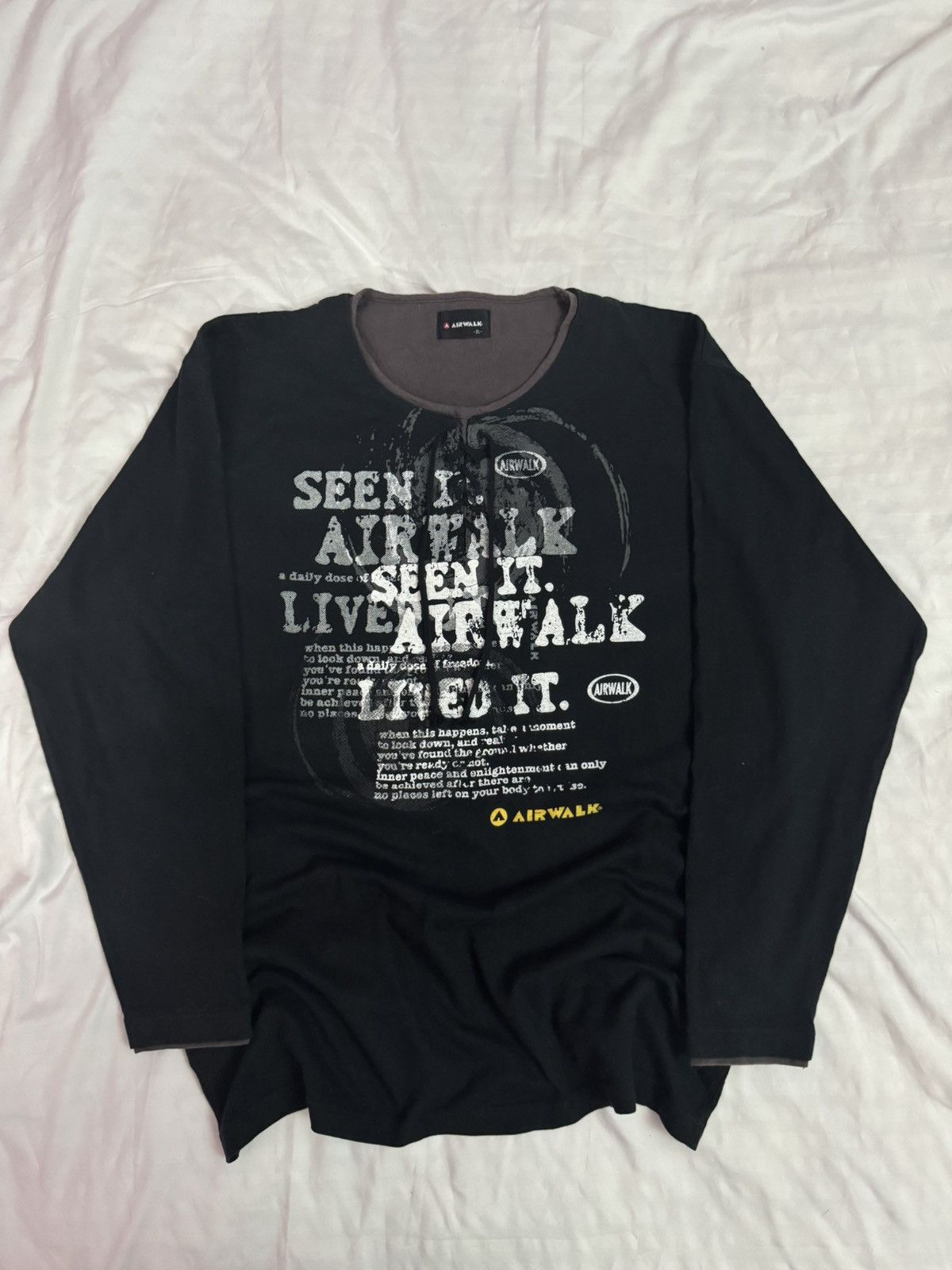 14th Addiction Vintage Airwalk Wild Poems Punk Gothic Grunge Double Layer Size US L / EU 52-54 / 3 - 1 Thumbnail