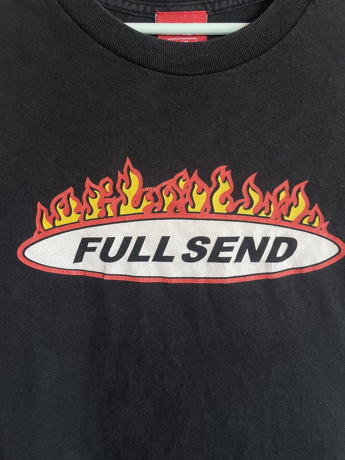 Full Send Vintage Full Send Flames Tee Y2K Streetwear Black T-Shirt Size US L / EU 52-54 / 3 - 4 Thumbnail
