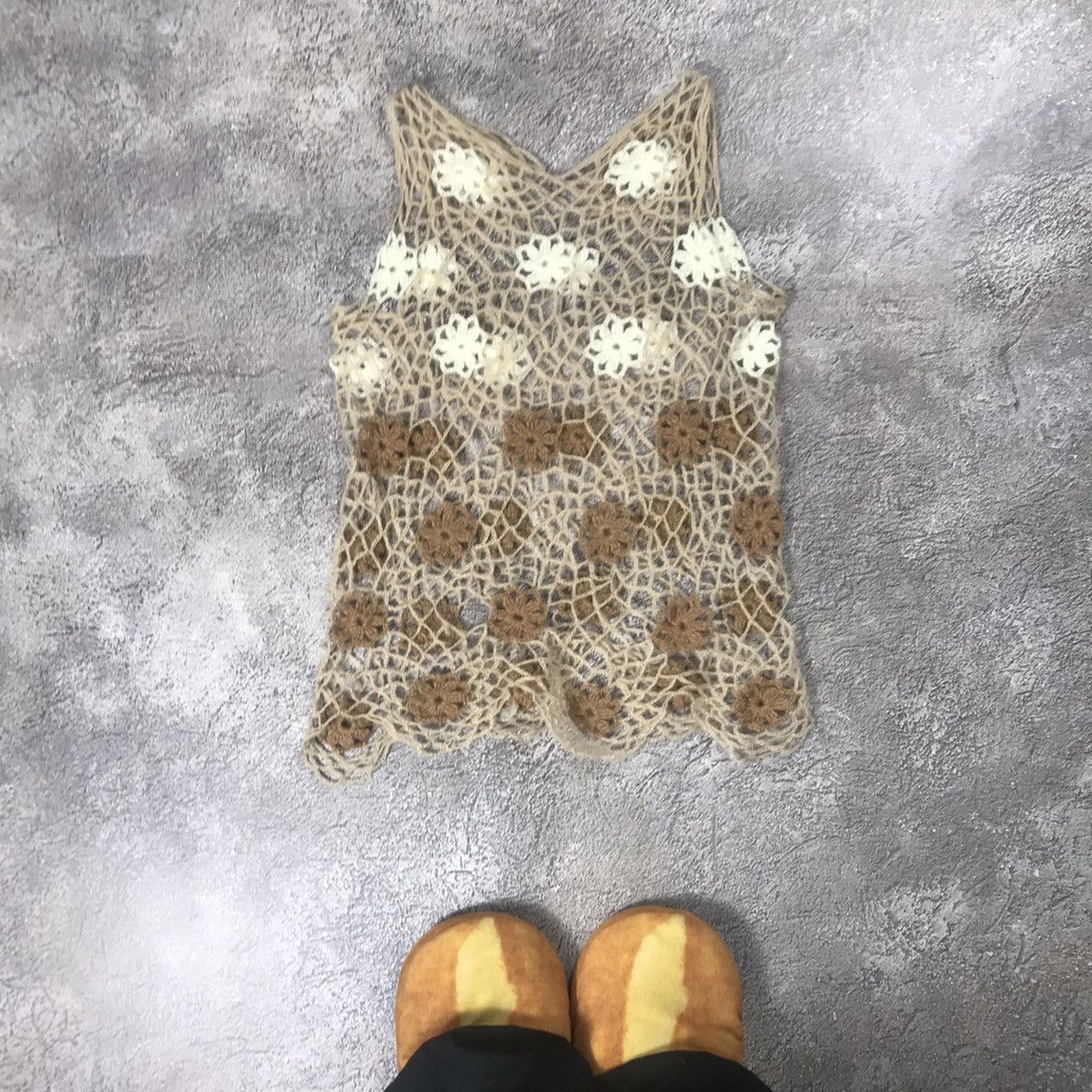 Vintage Vintage Y2K Sequin Knit Tank Top Oversized Rave Glitter M Size M / US 6-8 / IT 42-44 - 1 Thumbnail