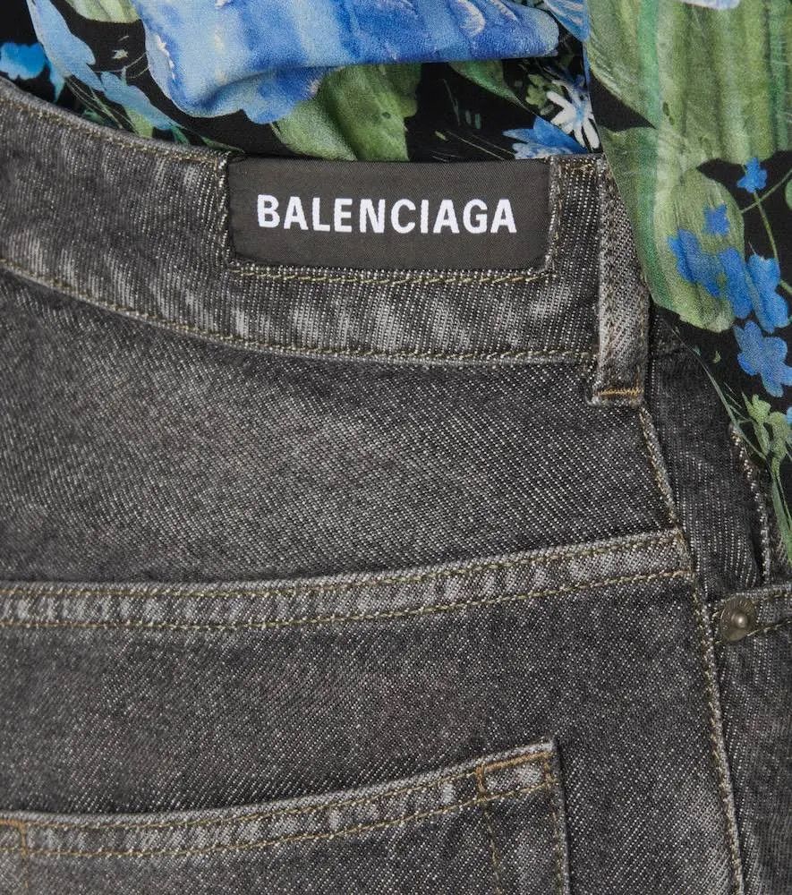 Balenciaga o1la1rc1a1024 Hourglass Skirt in Black Size 25" / US 0 / IT 36 - 6 Thumbnail