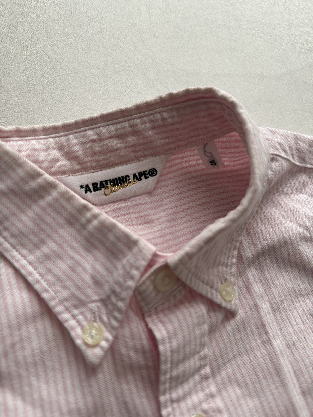 Bape 2010 “Pazzilazres” Oxford Stripe S/S Button Down Size US S / EU 44-46 / 1 - 6 Thumbnail