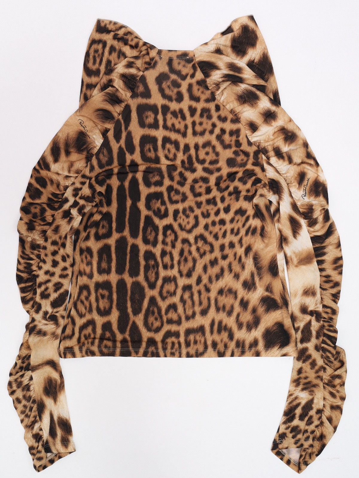 Roberto Cavalli Roberto Cavalli Vintage Leopard Full Print Long Sleeve Top Size S / US 4 / IT 40 - 10 Thumbnail