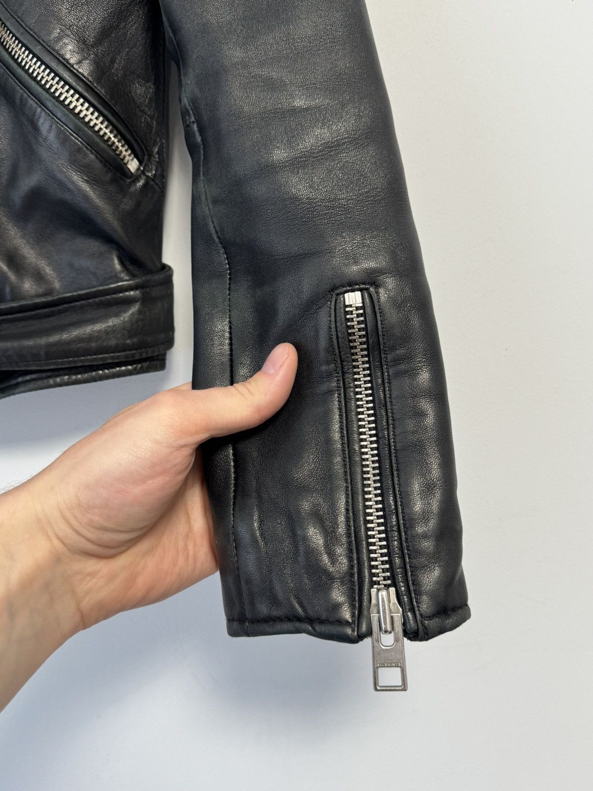 Allsaints ALLSAINTS Balfern Biker Jacket Black Motorcycle Short US 4 Size S / US 4 / IT 40 - 7 Thumbnail