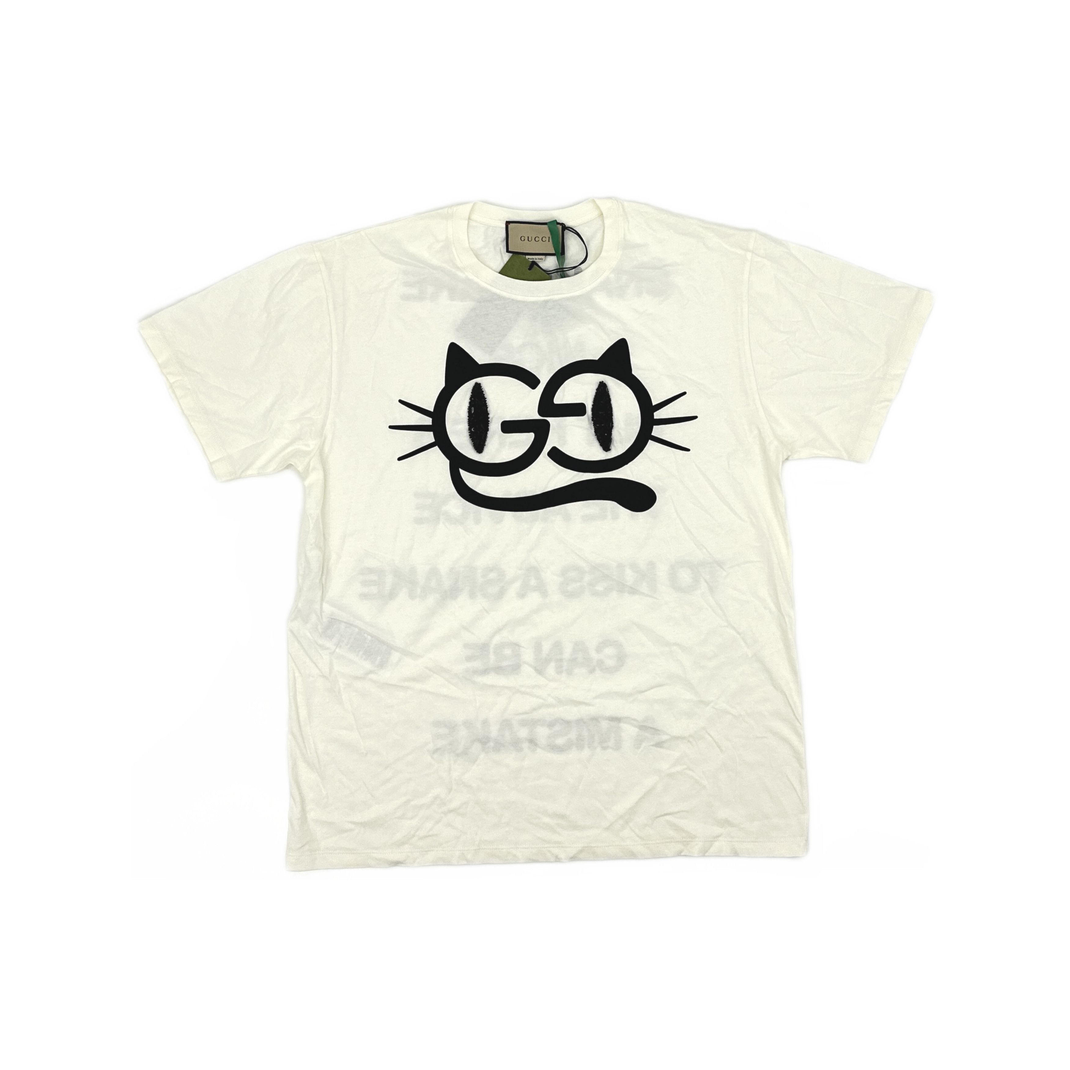 Gucci Gucci Black Cat Blind For Love T-Shirt | Grailed