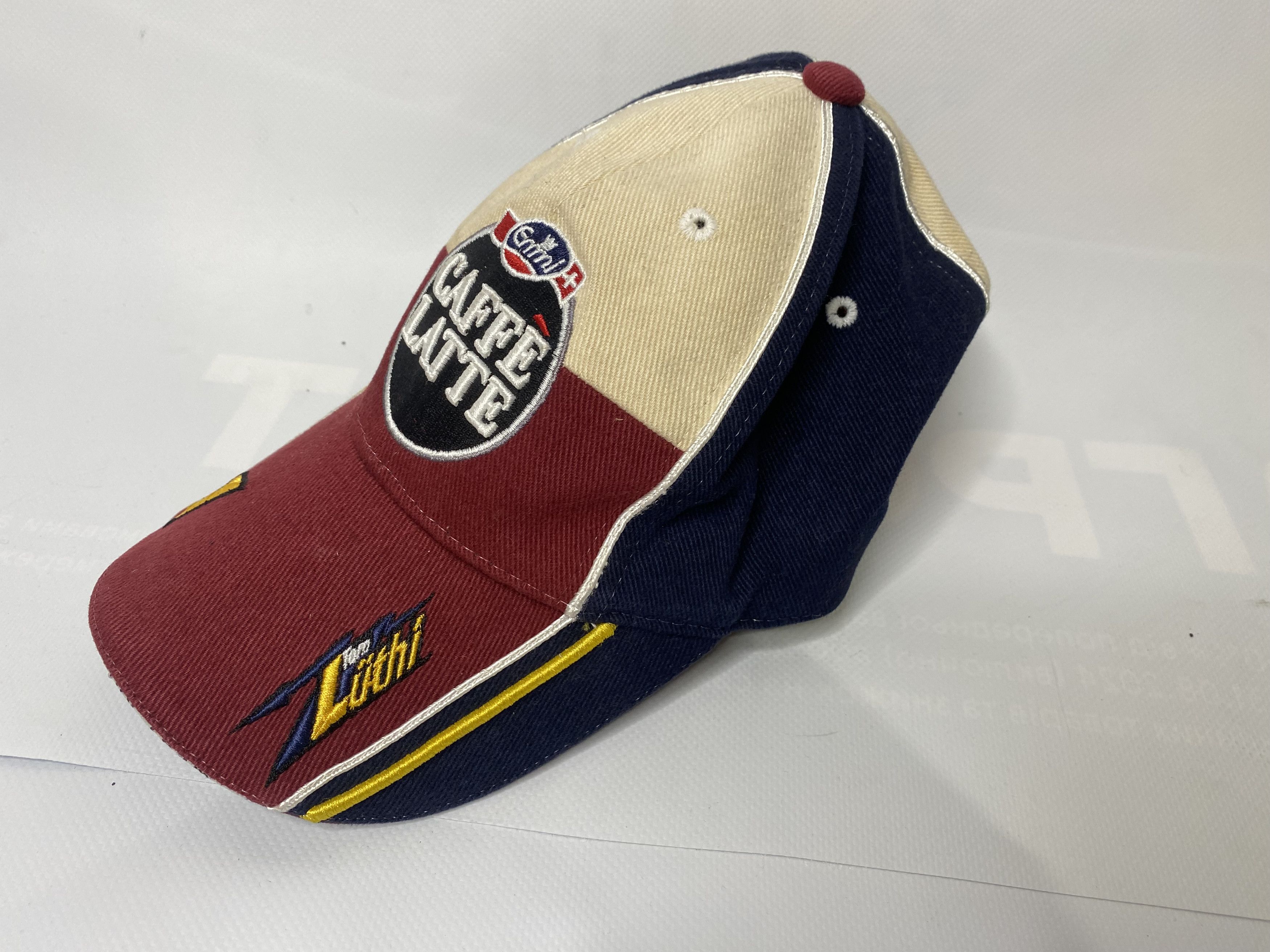 Vintage EMMI CAFFE LATTE GRAND PRIX RACING TEAM HAT CAP ONE SIZE Size ONE SIZE - 2 Thumbnail