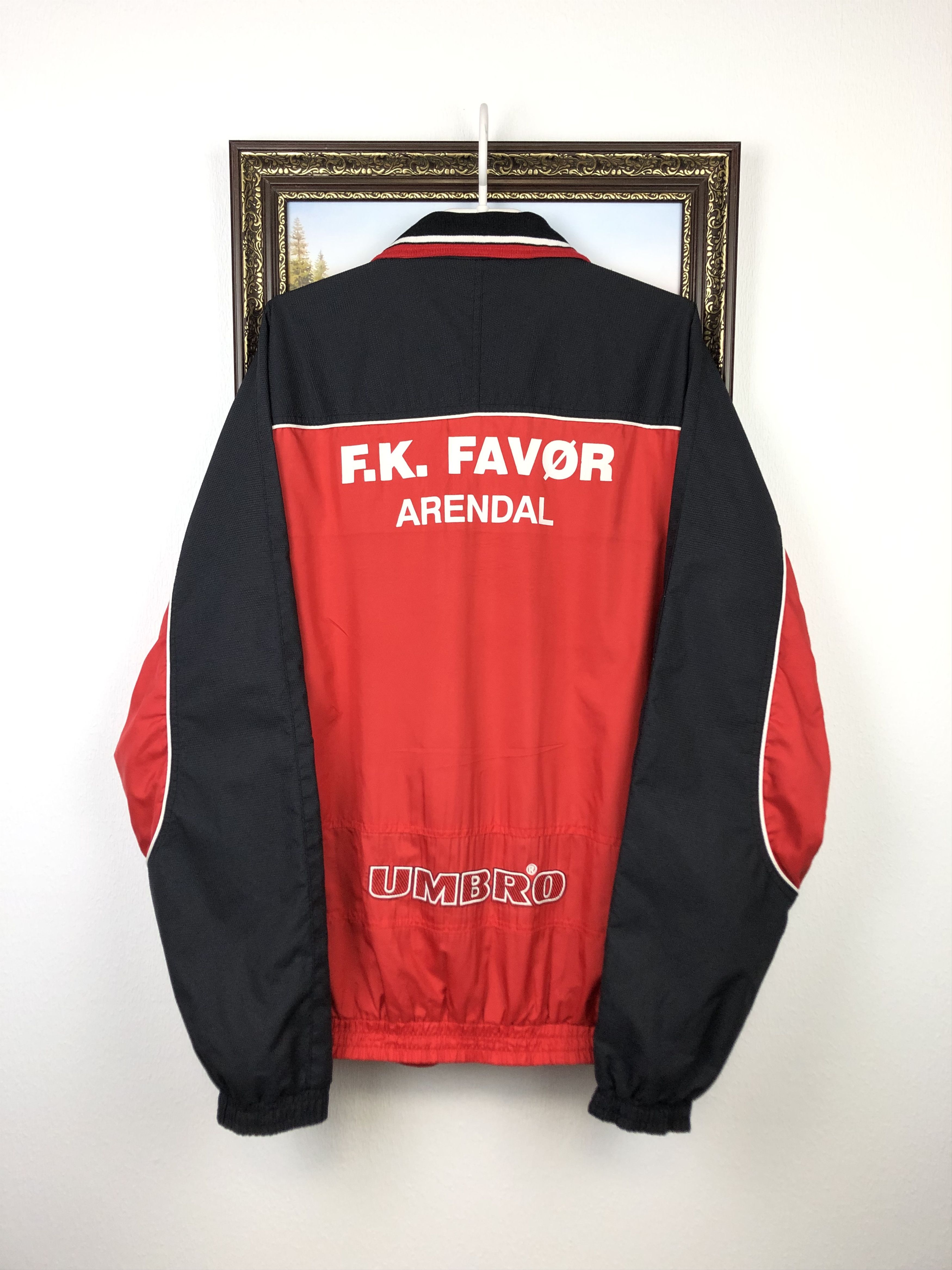 Umbro Vintage Umbro FK Arendal Football Jacket Soccer Track Top Size US XXL / EU 58 / 5 - 11 Thumbnail