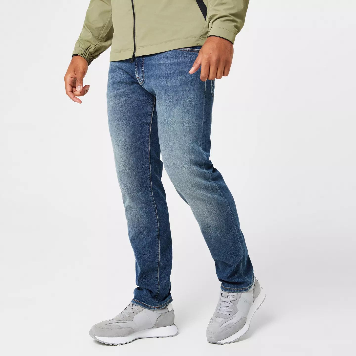 Calvin Klein o1g2r1mq0426 Suede Trainers in Grey/White Size US 8 / EU 41 - 2 Thumbnail