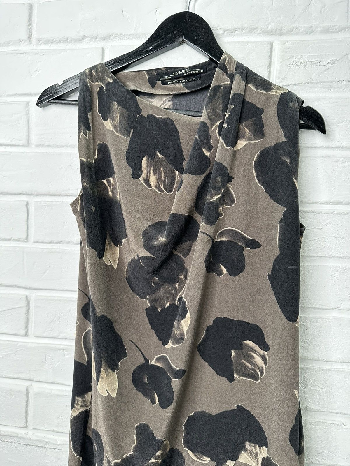 Allsaints ALLSAINTS 100% Silk Dissolve Denise Dress UK 4 US 0 Size XS / US 0-2 / IT 36-38 - 3 Thumbnail