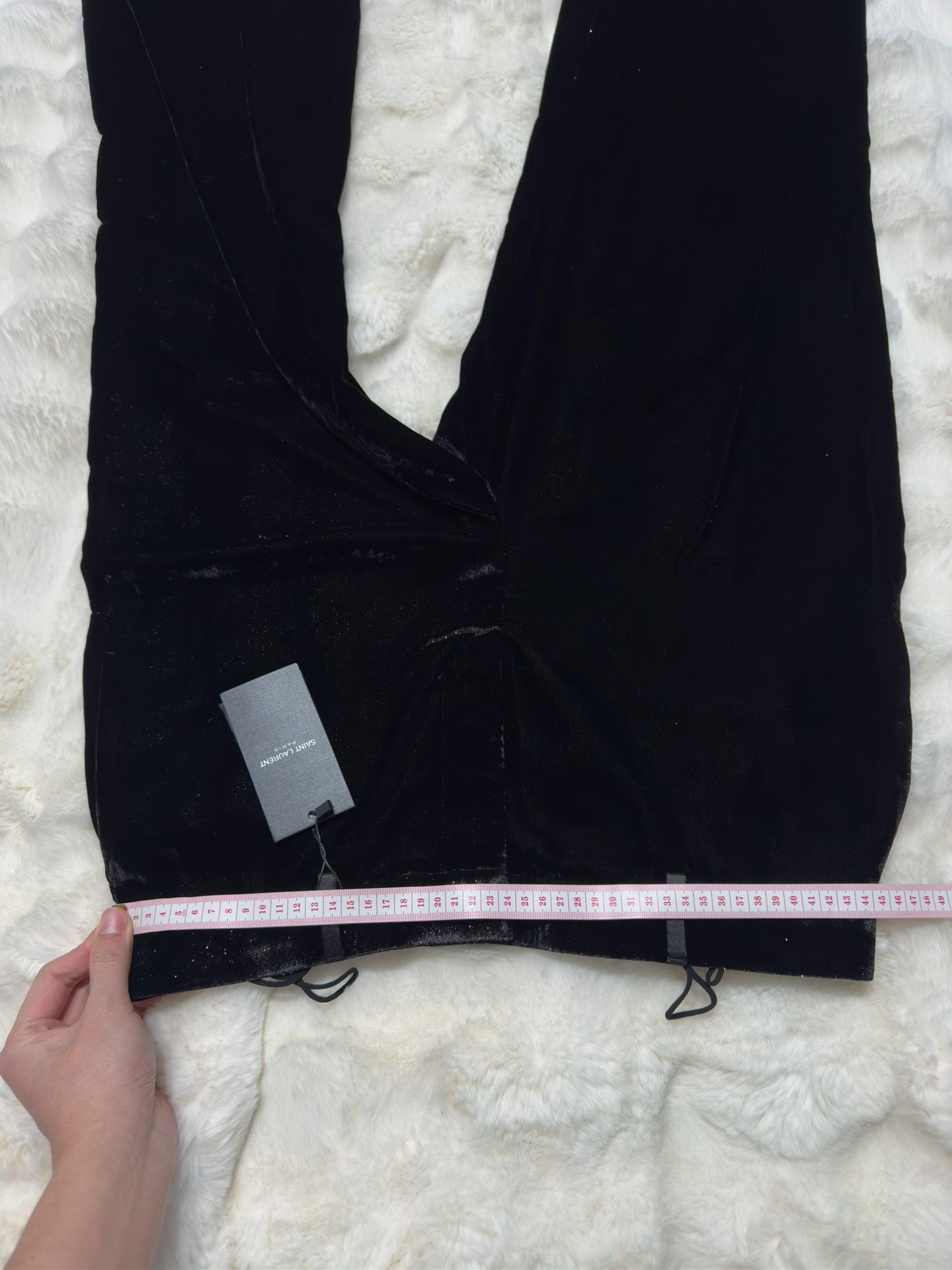 Saint Laurent Paris Saint laurent size US 50Starry Sky Shiny Velvet Wide Leg Pa Size US 34 / EU 50 - 8 Thumbnail