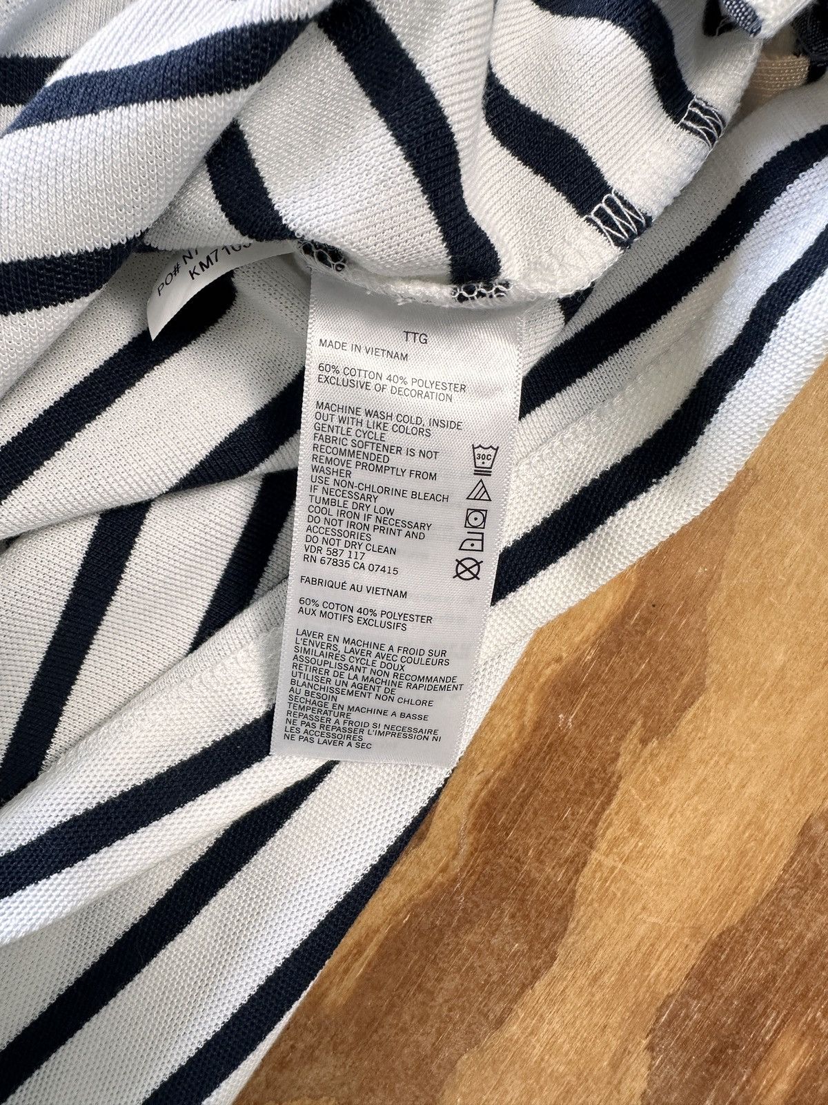 Nautica Nautica white and blue striped polo shirt Size US XXL / EU 58 / 5 - 4 Thumbnail