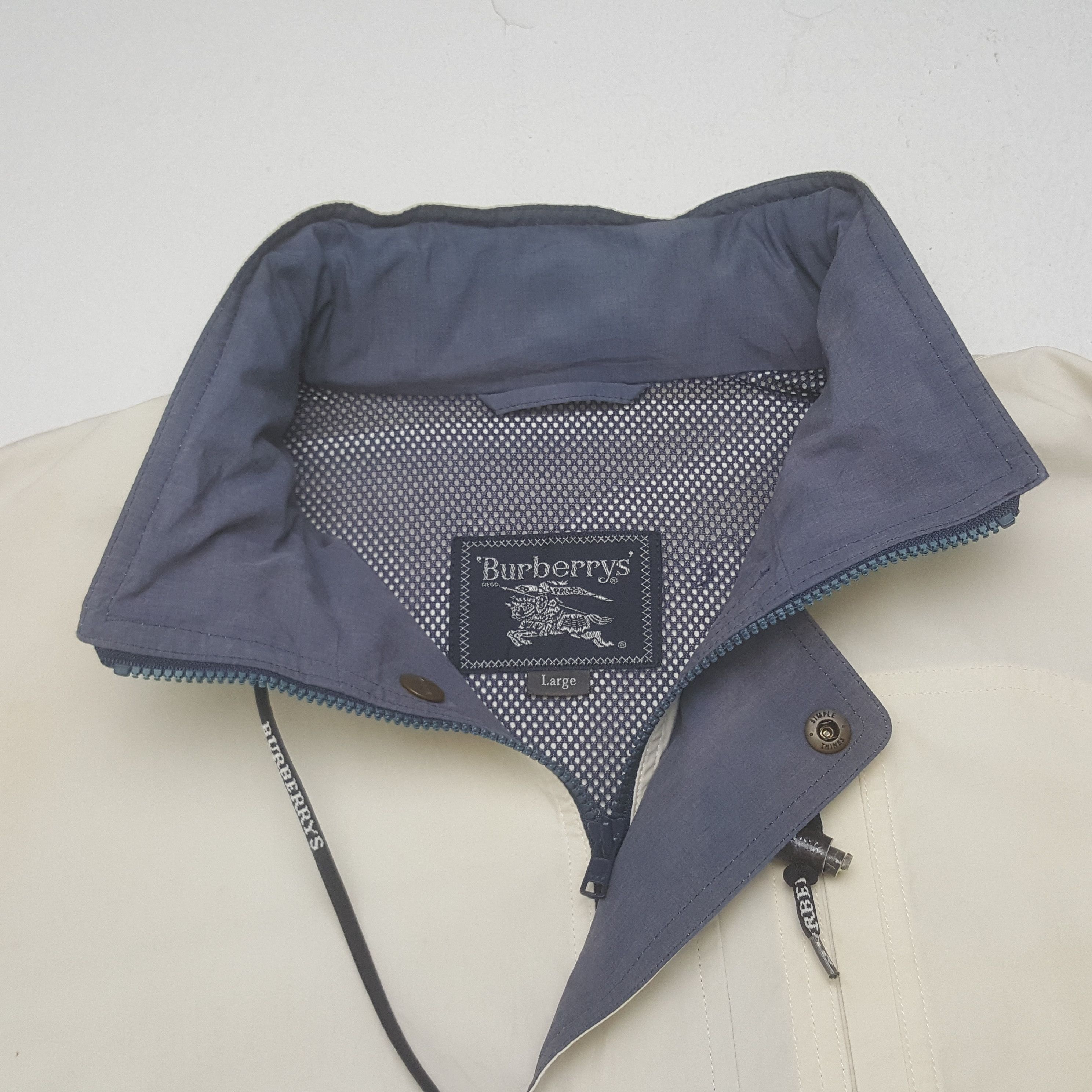 Burberry × Vintage 90’s Burberrys Custom Art Skull Zipper Windbreaker Jacket Size US L / EU 52-54 / 3 - 4 Thumbnail