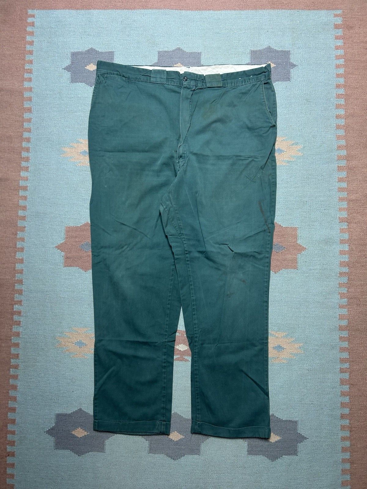 Vintage 1950s chino work pants boat cloth sanforized cotton 42x30 Size US 42 / EU 58 - 1 Thumbnail
