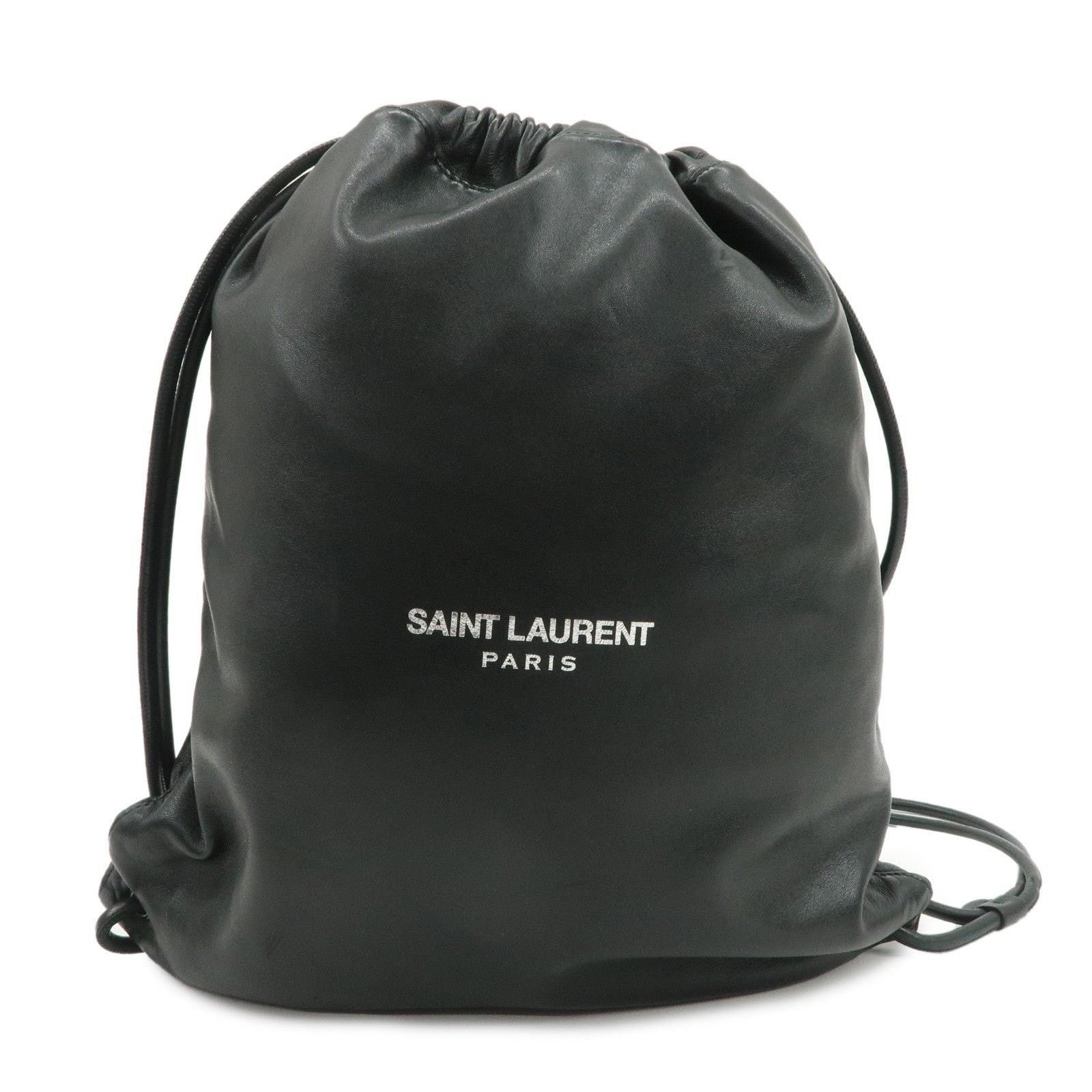 Saint Laurent Paris Saint Laurent Lambskin Drawstring Backpack Size ONE SIZE - 1 Thumbnail