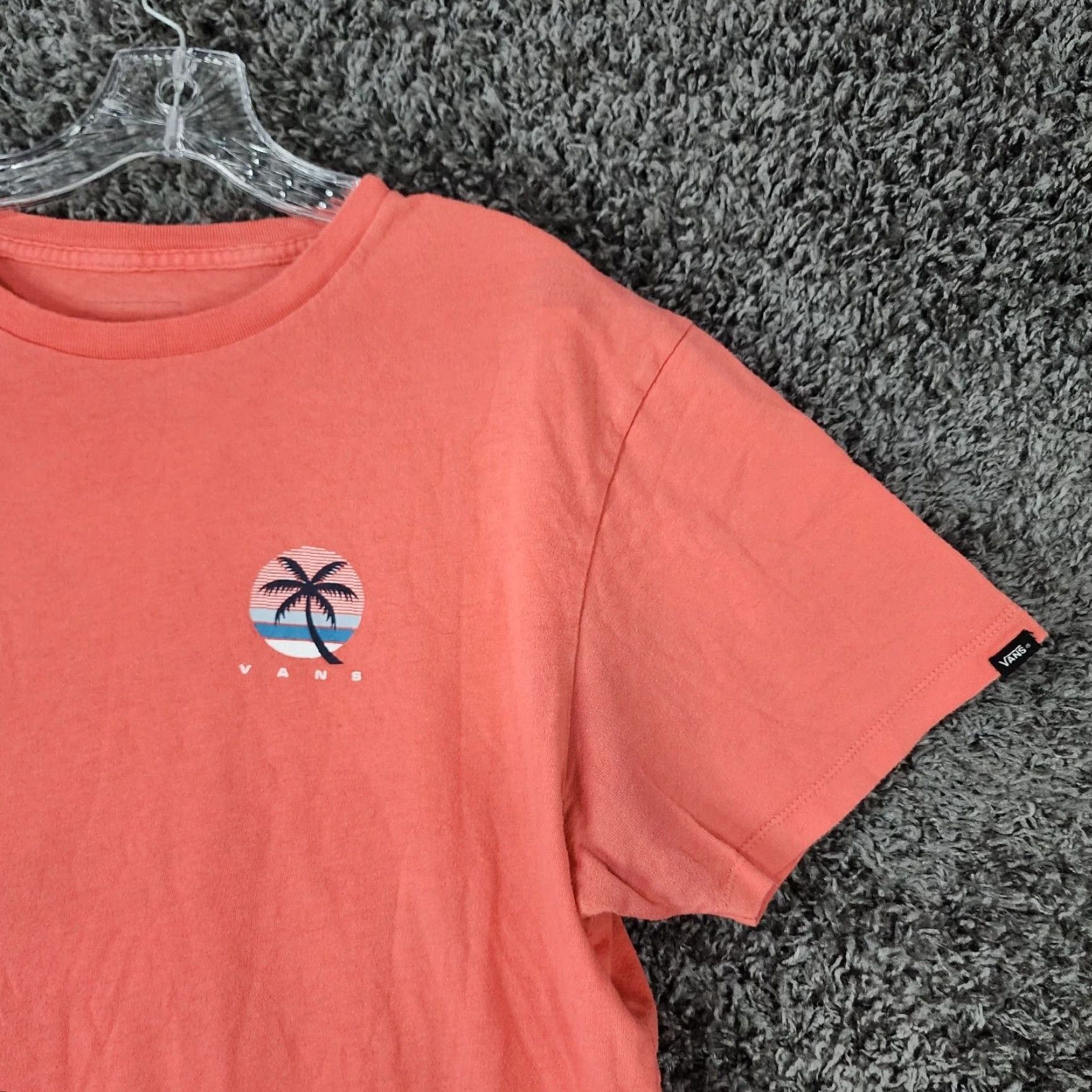 Vans VANS Mens Pink Graphic T-Shirt Short Sleeve Cotton Size M Size US 31 - 2 Thumbnail