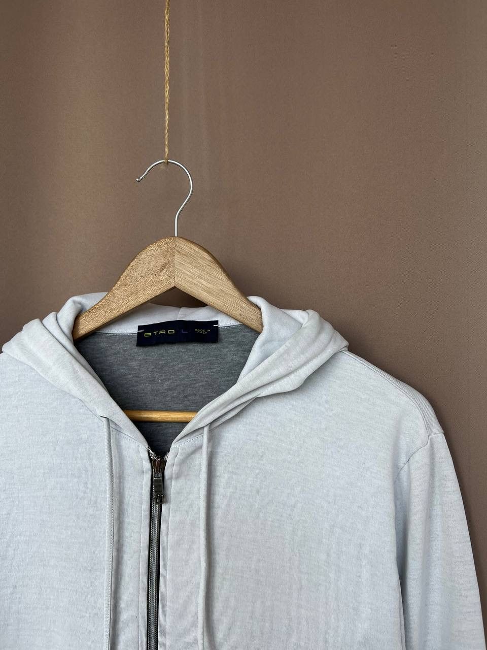 Etro Etro Blue Designer Hoodie Mens Size M/L Embroidered Full Zip Size US L / EU 52-54 / 3 - 6 Thumbnail