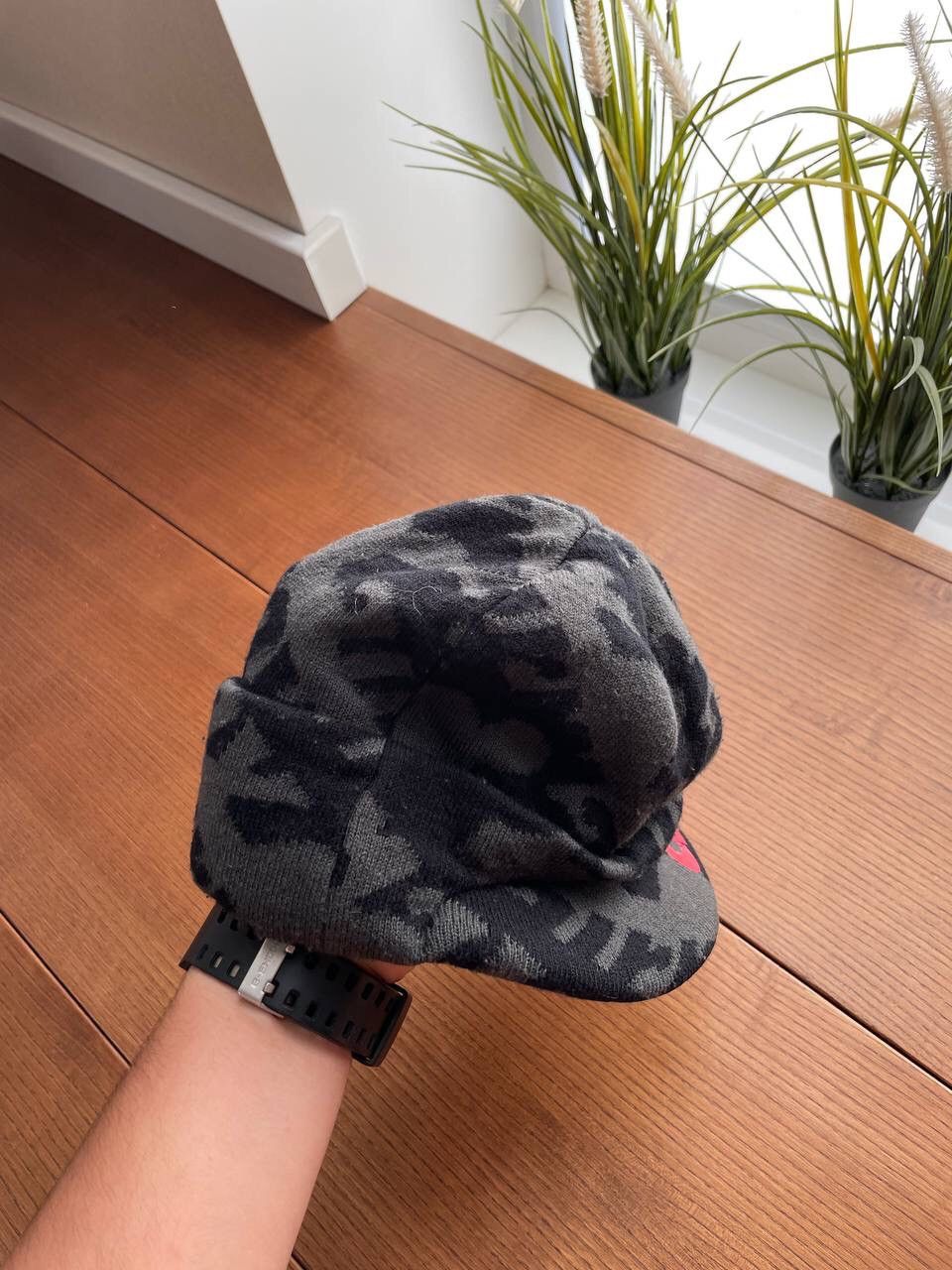 Nike × Vintage Vintage Nike Air Max Y2K Swoosh Drill Big Logo Hat Beanie Size ONE SIZE - 4 Thumbnail