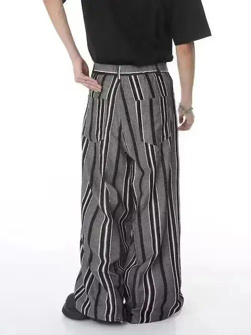 Striped Baggy Sweatpants