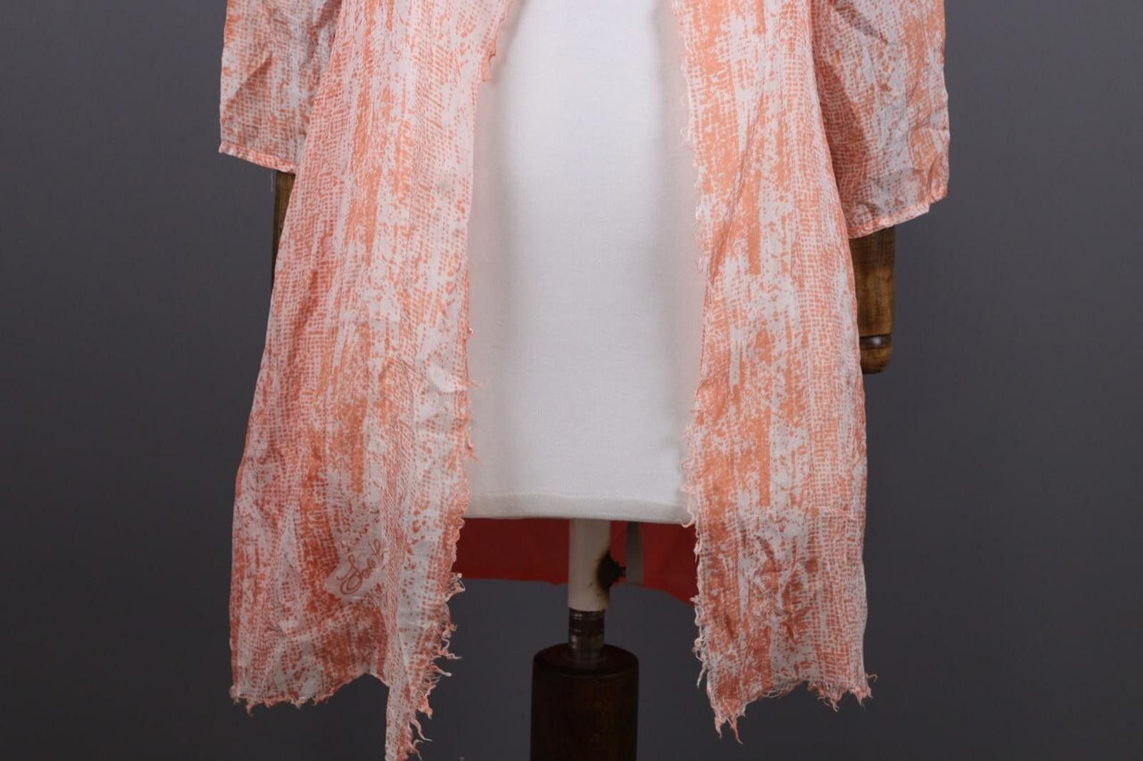Designer Save The Queen Orange Abstract Silk Shirt Blouse Size S Size S / US 4 / IT 40 - 3 Thumbnail