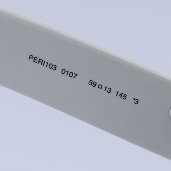 Palm Angels Palm Angels PERI103 ELFIN 0107 Sunglasses White Aviator Size ONE SIZE - 7 Thumbnail
