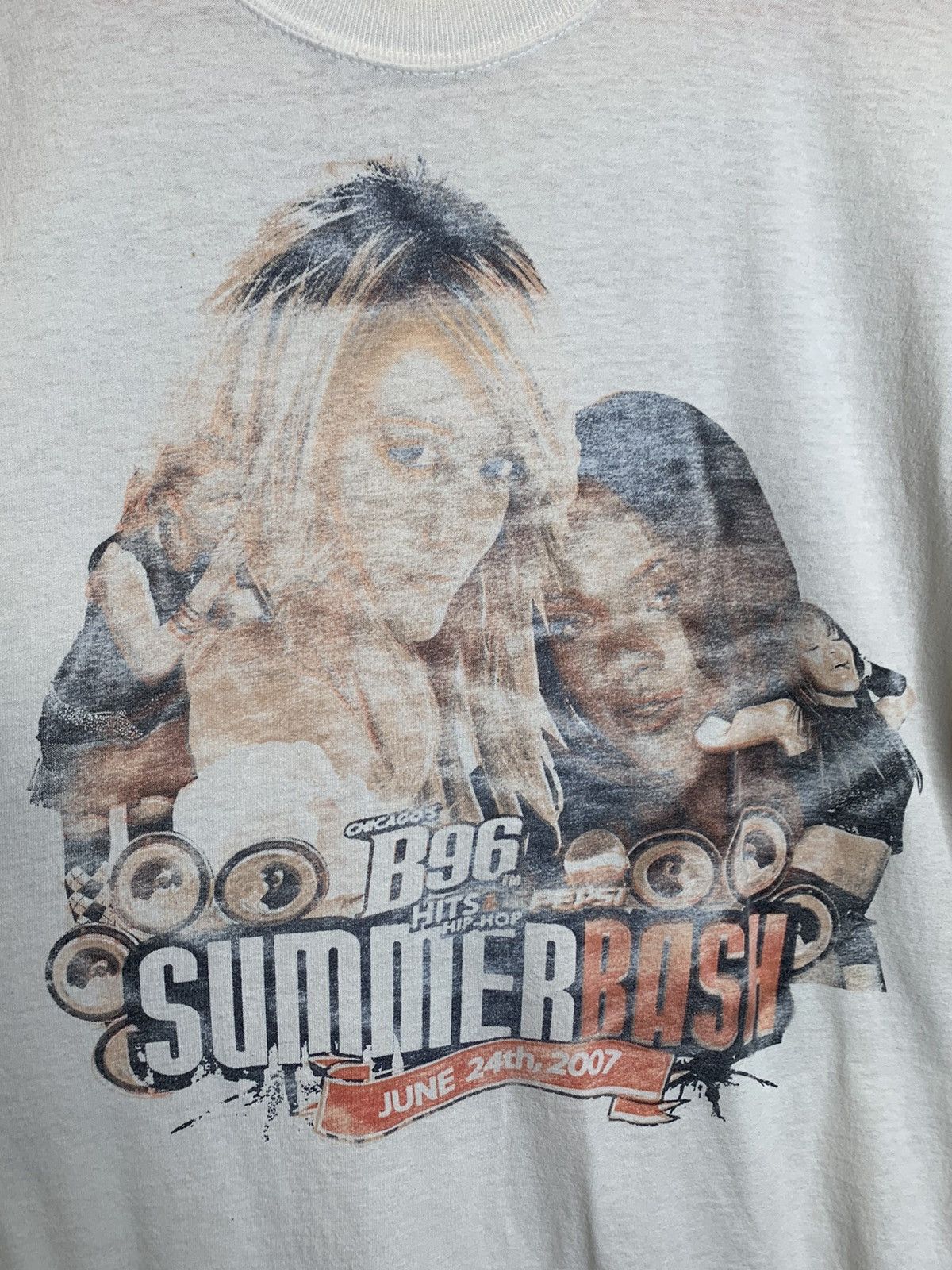 Rap Tees *RARE* 2007 SummerBash B96 Rihanna T-Pain Concert T-Shirt L Size US L / EU 52-54 / 3 - 5 Thumbnail