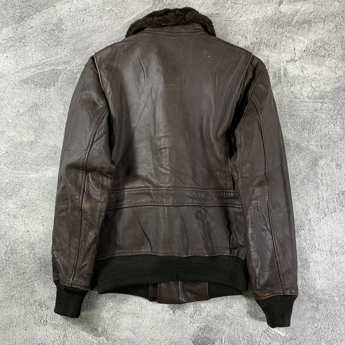 Avirex × Buzz Rickson's Vintage 60s 70s G-1 USN Flight Leather US-Navy Military Size US M / EU 48-50 / 2 - 3 Thumbnail