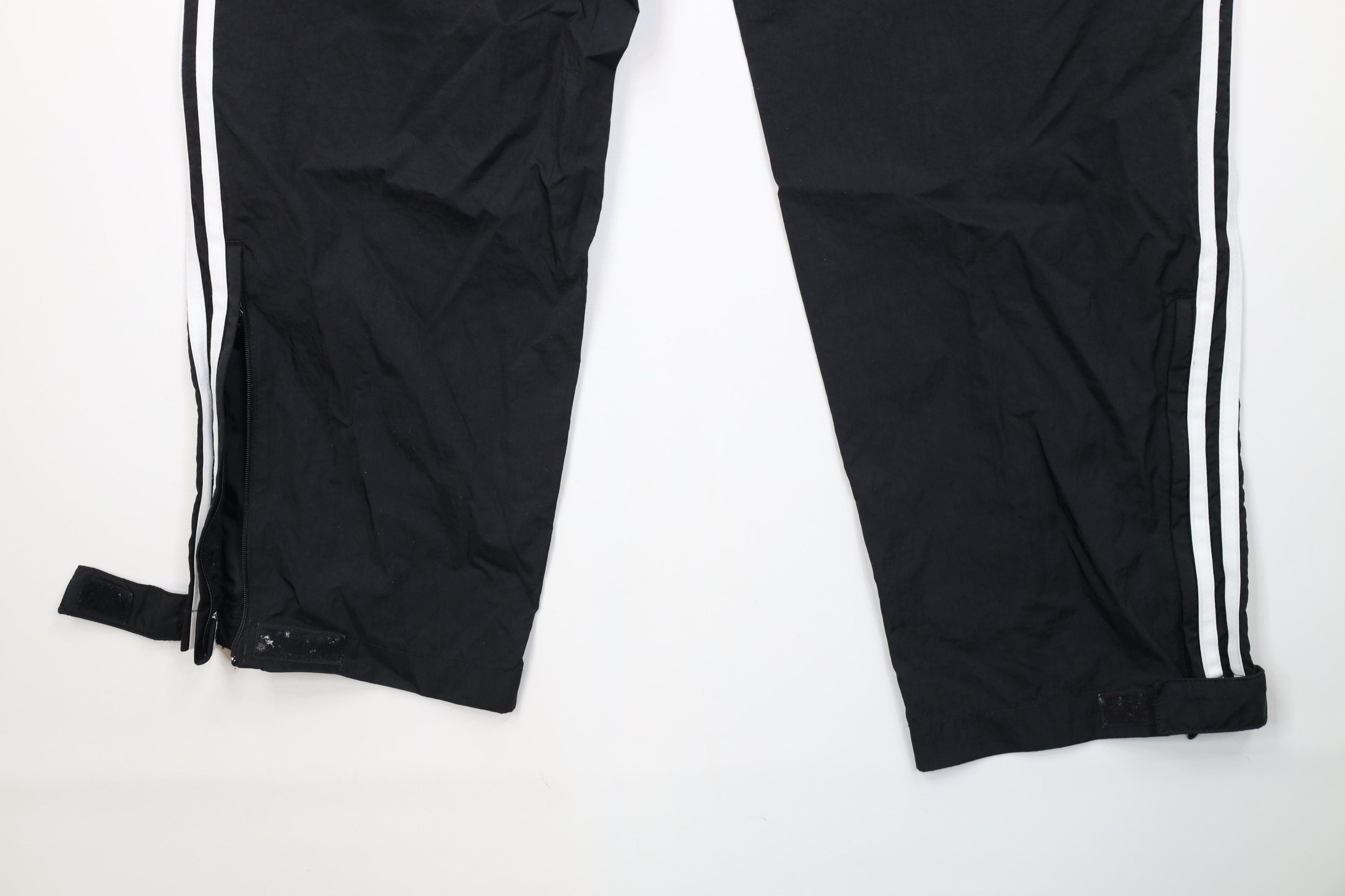 Adidas Vintage Y2K 2001 Adidas Striped Wide Leg Windbreaker Pants Size US 36 / EU 52 - 14 Thumbnail