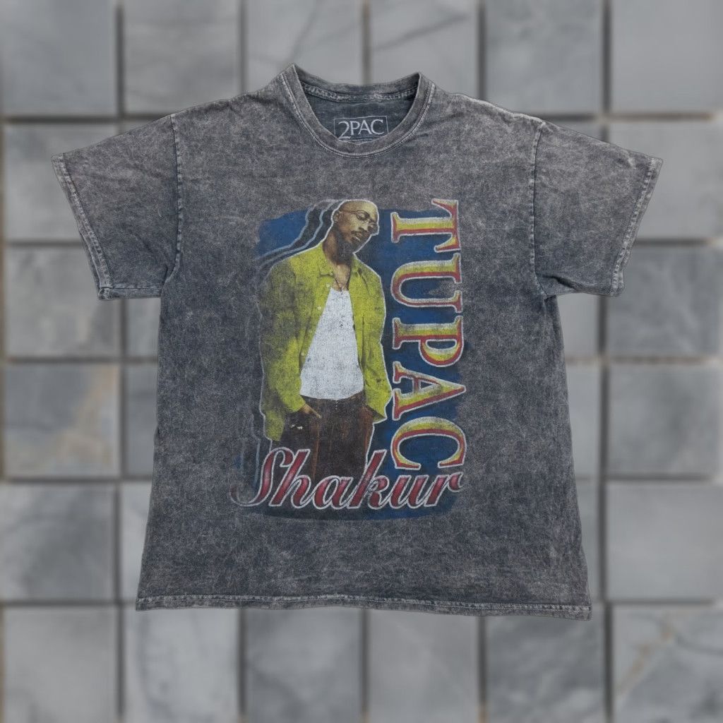 Vintage Tupac Shirt Mens Medium Gray 2pac Hip Hop Tee Crewneck Short Sleeve Logo Graphic Print T-Shirt Decade Hip Hop Brand 2pac Mens Size US M / EU 48-50 / 2 - 1 Thumbnail