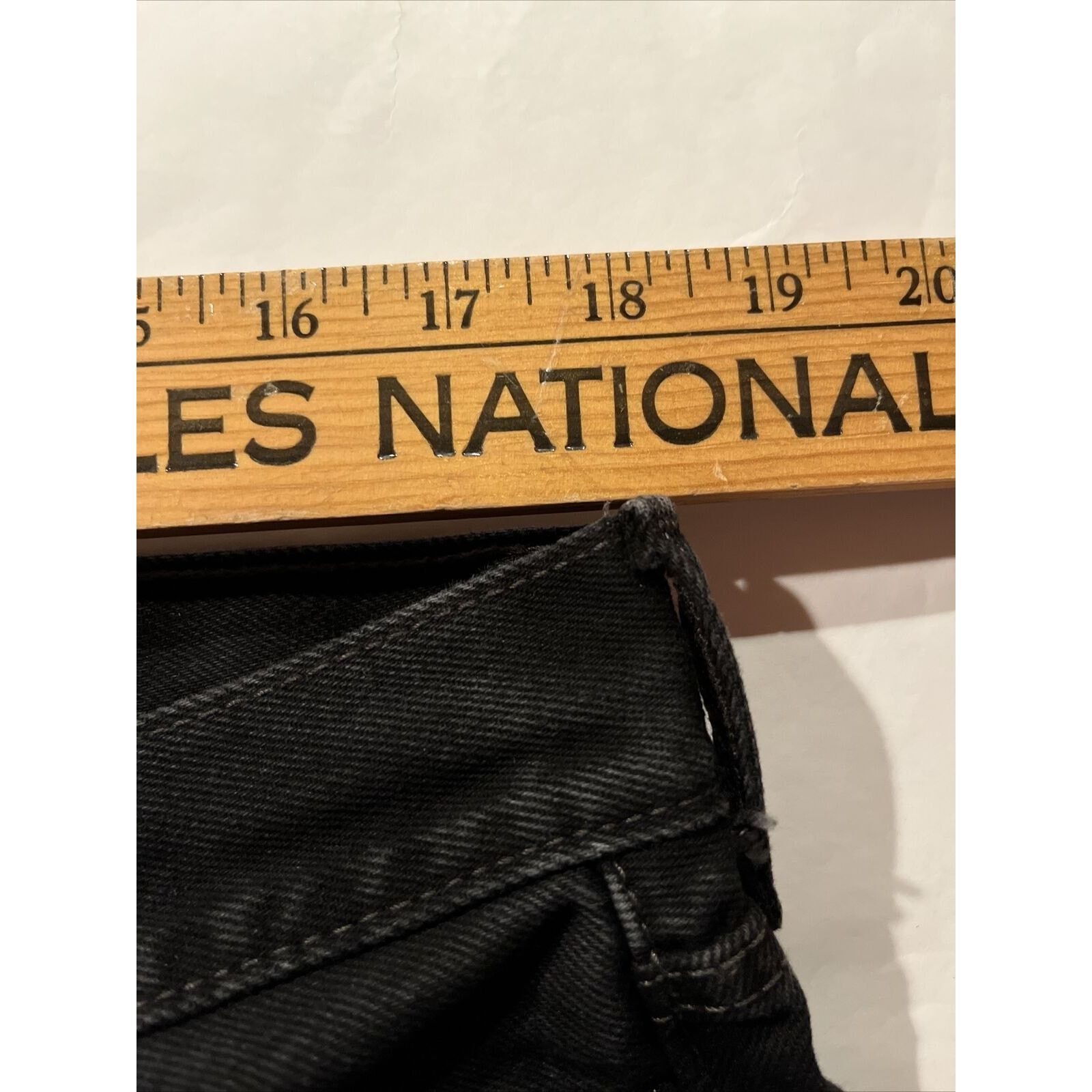 Levi's Levi’s 505 Jeans Mens 36x30 Fit Black Dark Wash Denim Cotton Size US 36 / EU 52 - 4 Thumbnail