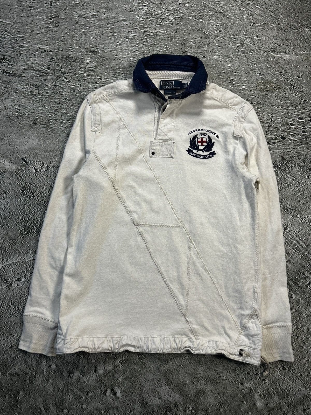 Polo Ralph Lauren Polo Ralph Lauren vintage longsleeve rugby white big logo Size US S / EU 44-46 / 1 - 1 Thumbnail