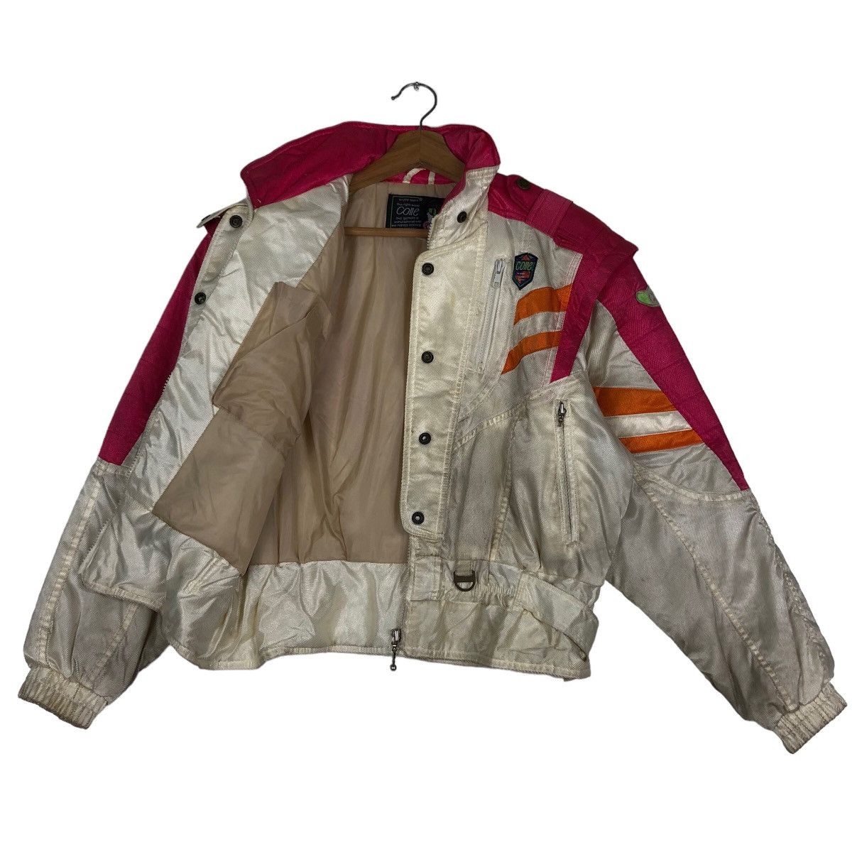 🔥90's Vintage Ski Jacket Cropped Design Colle Japan Made