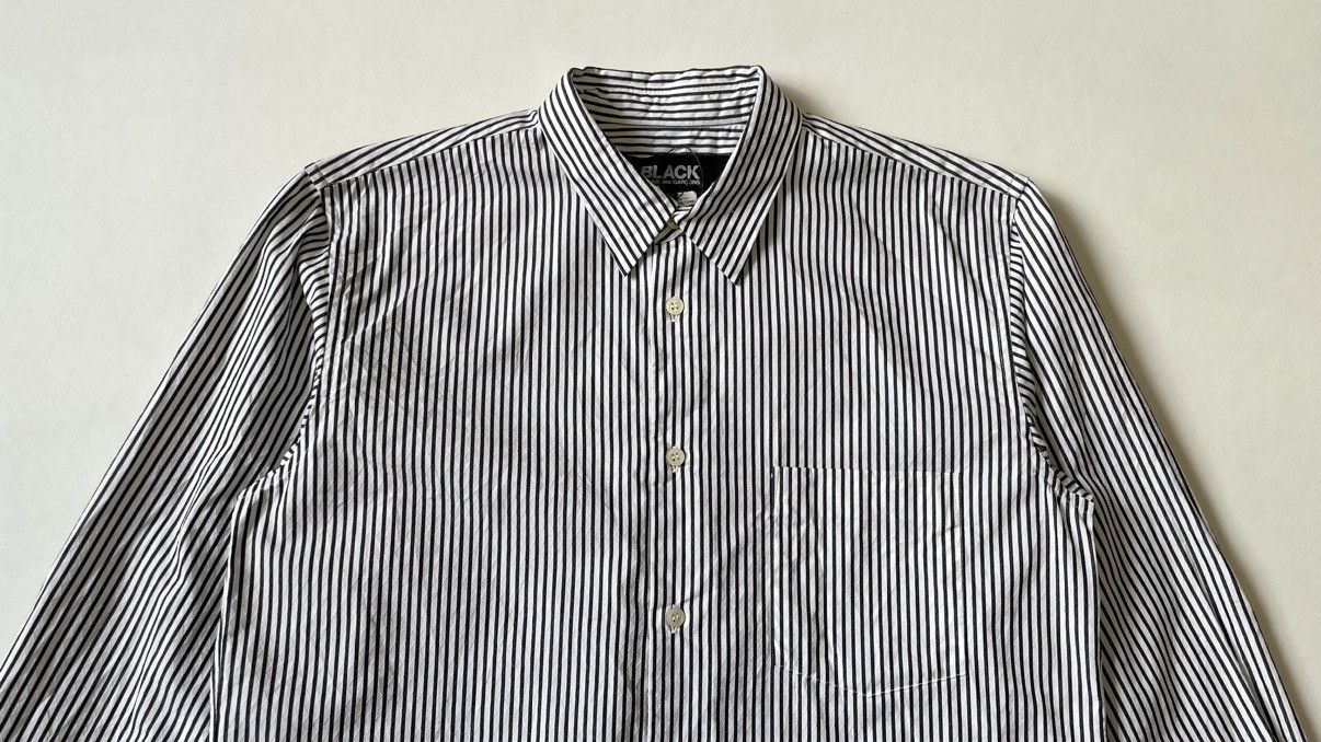 Comme des Garcons ‘Dip Dye Hem’ Striped Cotton Shirt Size US M / EU 48-50 / 2 - 3 Thumbnail