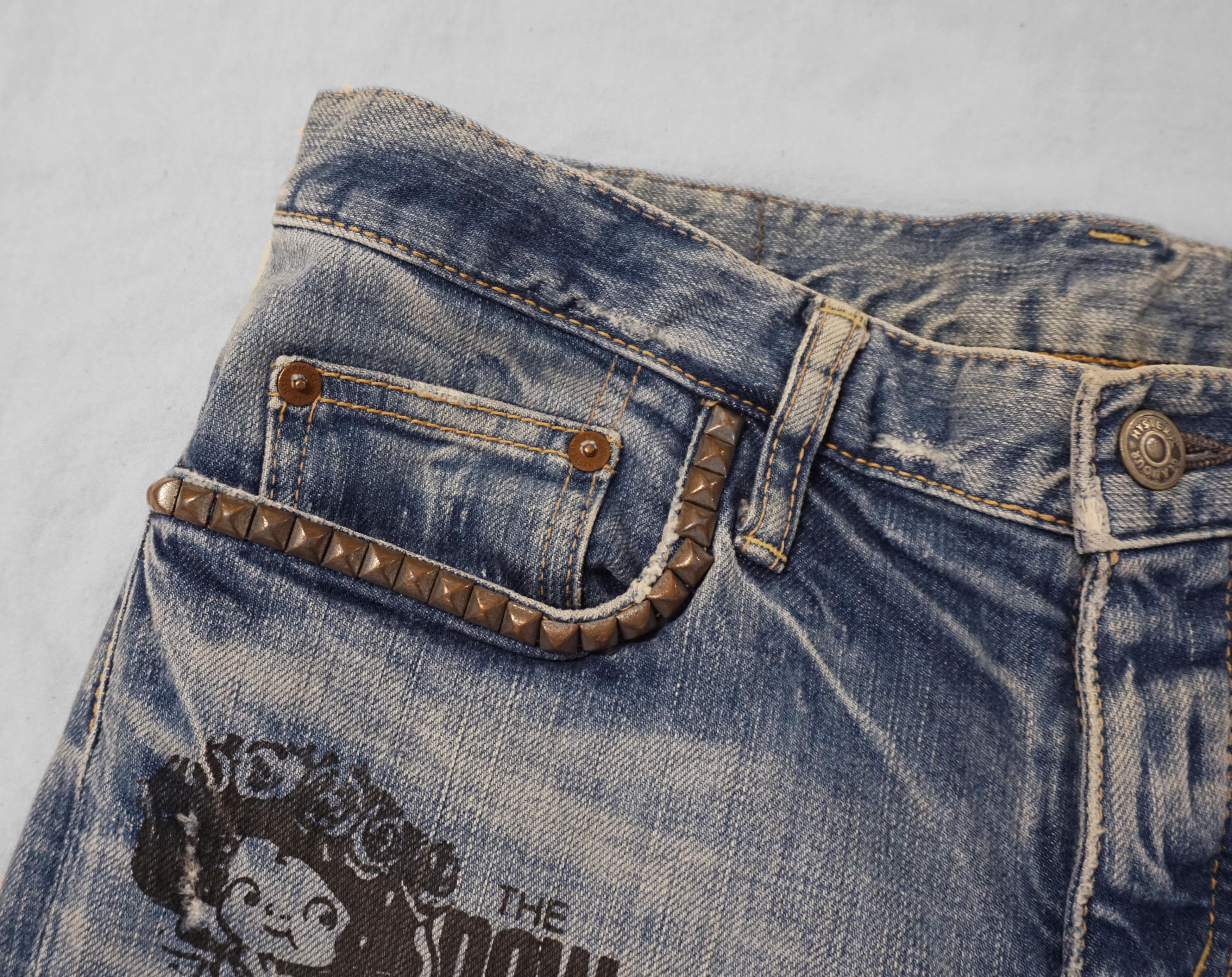 Designer × Hysteric Glamour × Japanese Brand 00's Hysteric Glamour "New York Dolls" jeans Made in Japan Size 26" / US 2 / IT 38 - 4 Thumbnail