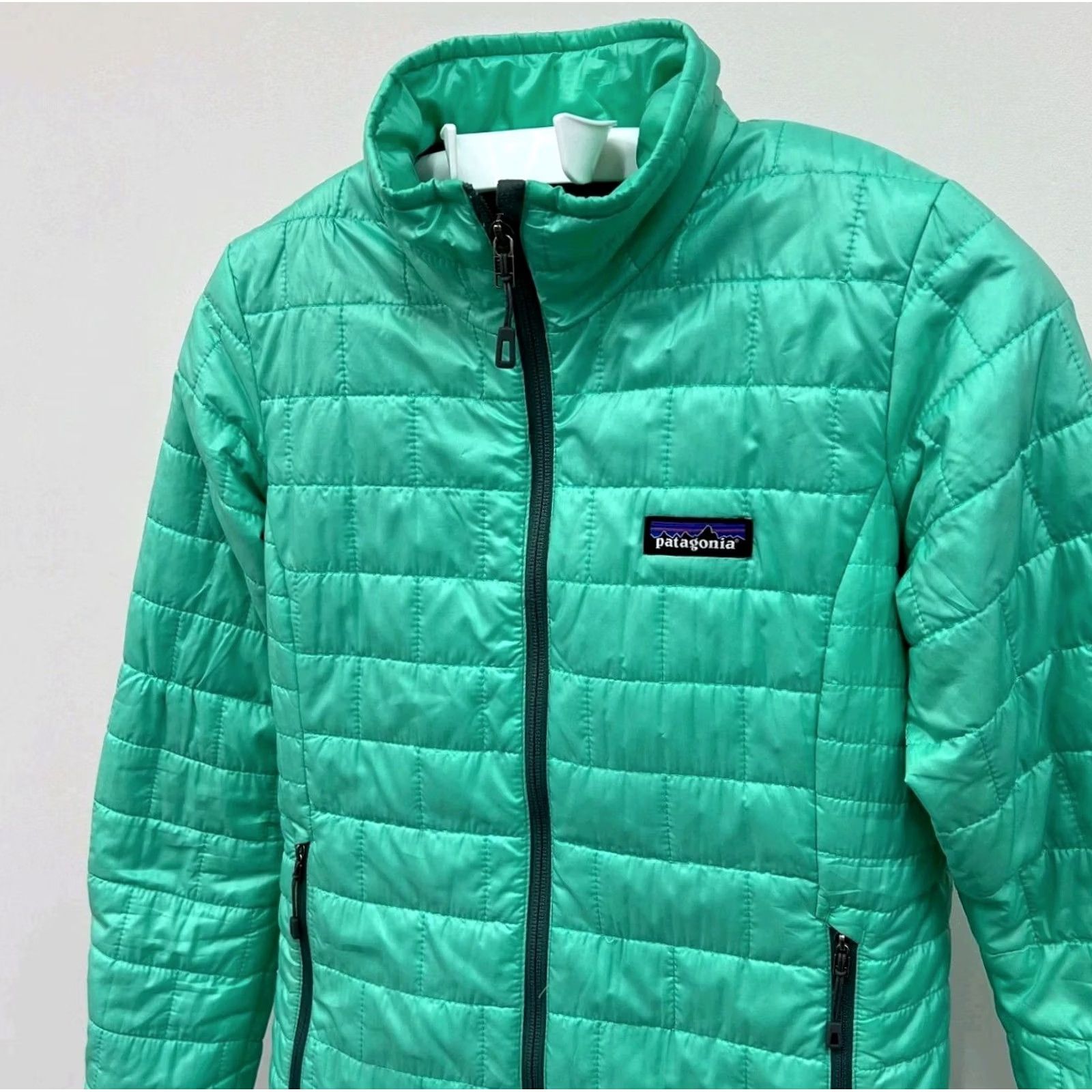Patagonia Patagonia Nano Puff Jacket Teal Green Lightweight Insulated Full Zip Women's XS Mint green Quilted Lightweight Women XS Jacket Size XS / US 0-2 / IT 36-38 - 2 Thumbnail