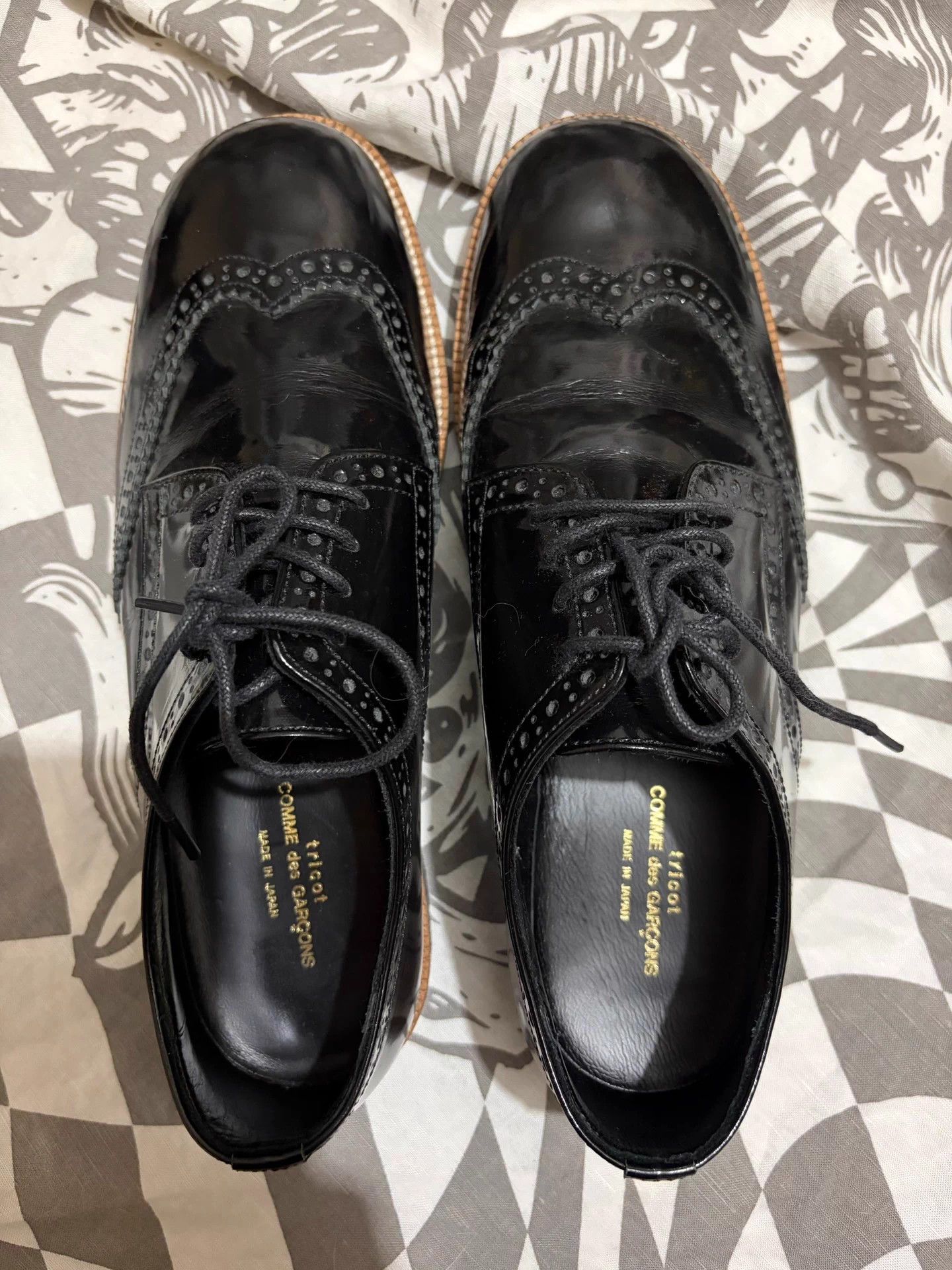 Comme des Garcons Comme des Garçons Vintage Patent Leather Oxford Shoes 37/38 Size US 7 / IT 37 - 2 Thumbnail