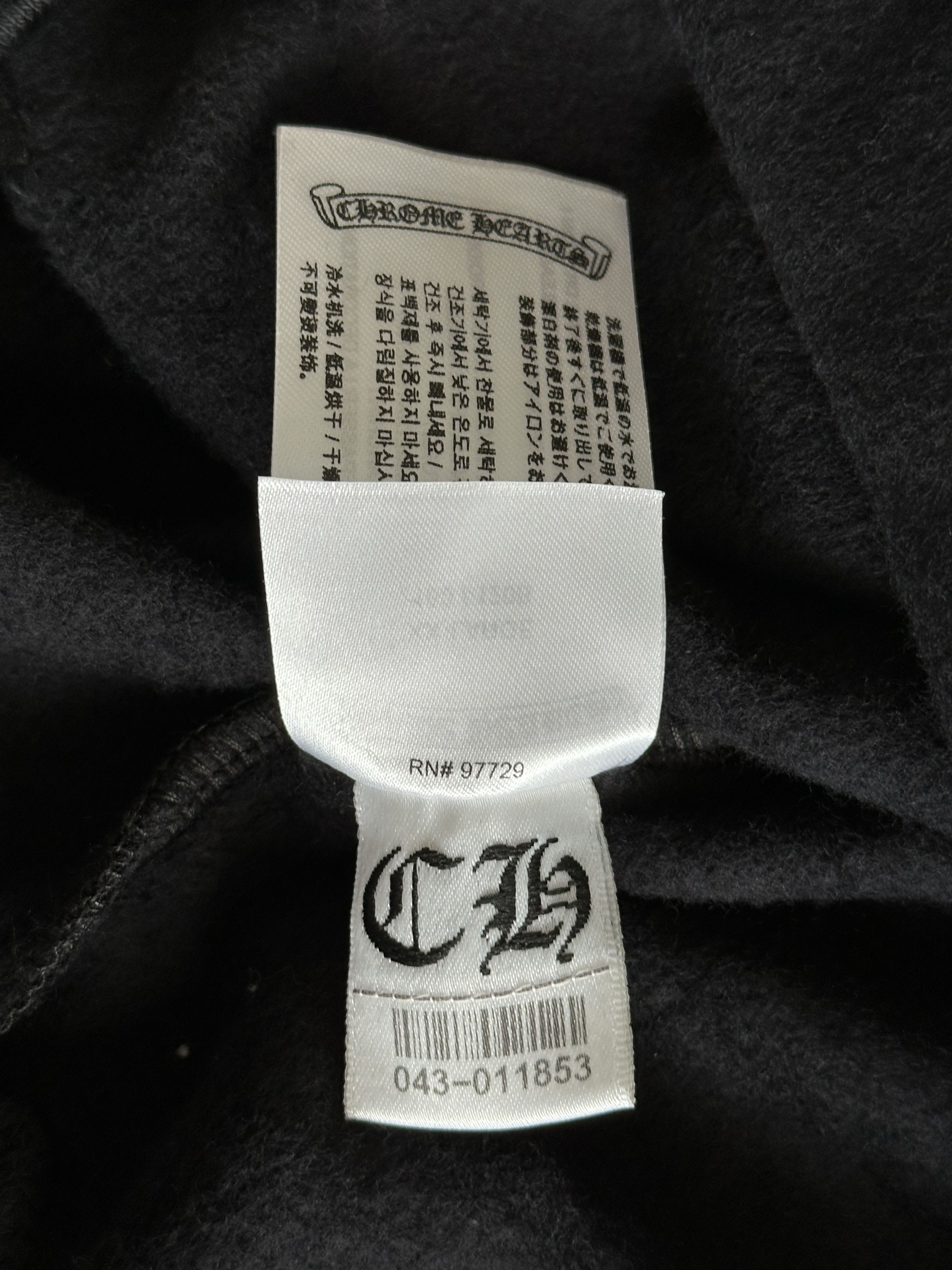 Chrome Hearts Chrome Hearts Black & Silver Script Logo Hoodie Size US XXS / EU 40 - 7 Thumbnail