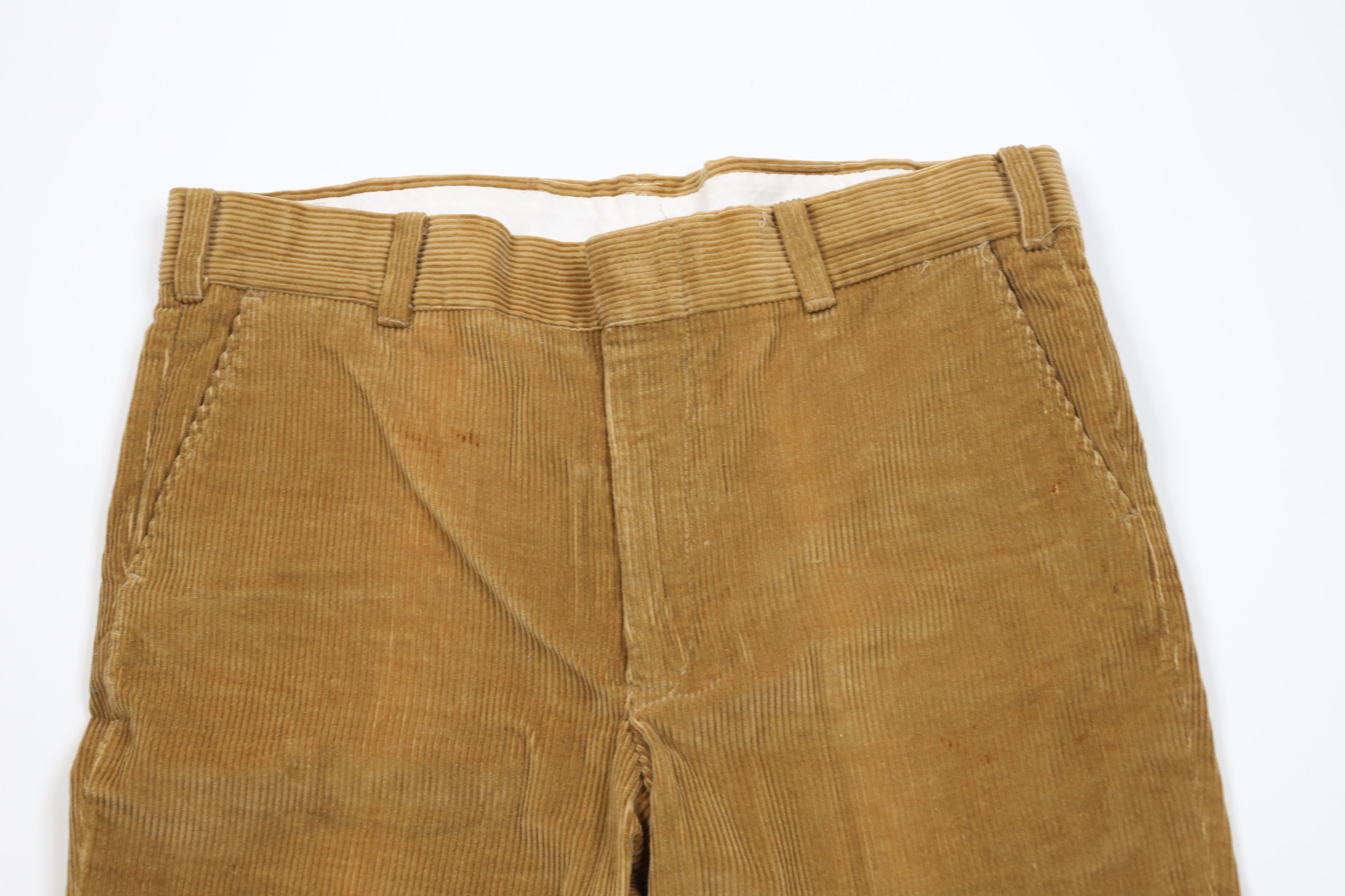 Vintage Vintage 70s Streetwear Wide Leg Corduroy Chino Pants USA Size US 36 / EU 52 - 2 Thumbnail