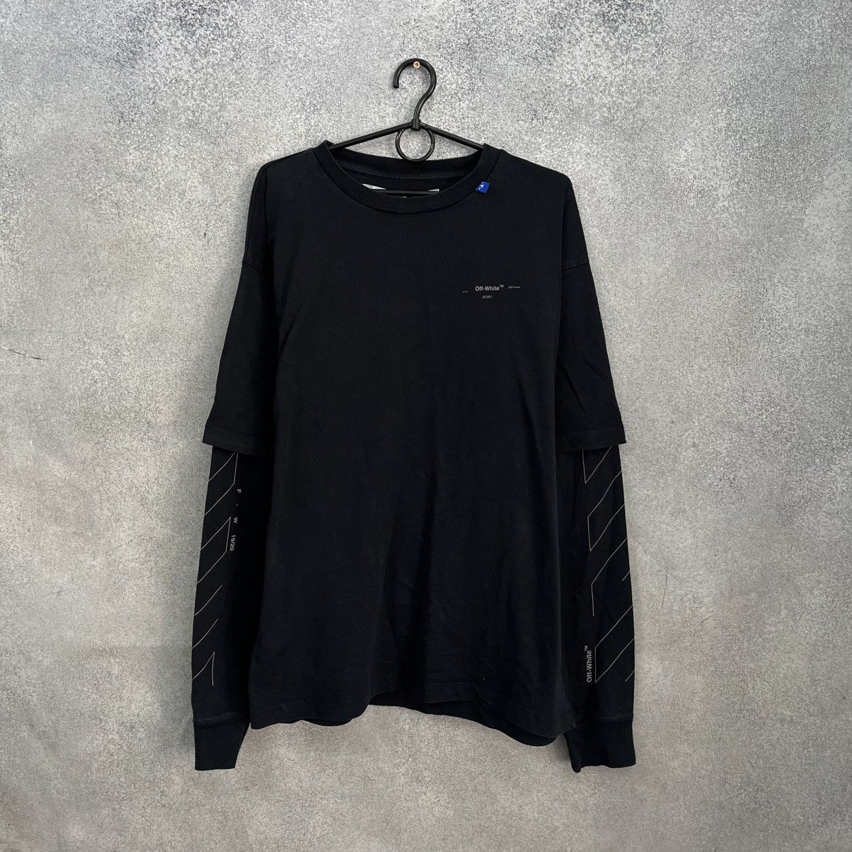 Off-White Off White Long Sleeve Big Logo Black Size US S / EU 44-46 / 1 - 1 Thumbnail