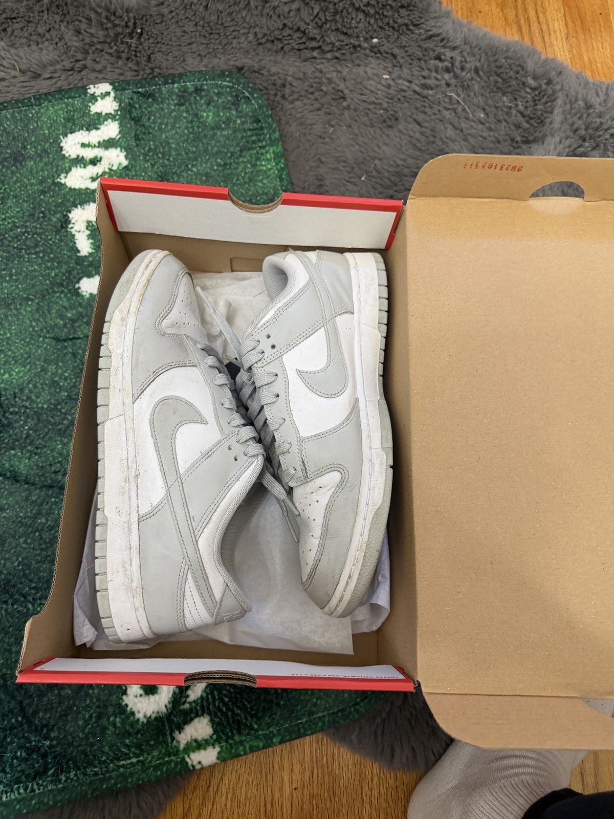 Nike Nike dunk low grey size 10 Size US 10 / EU 43 - 1 Thumbnail
