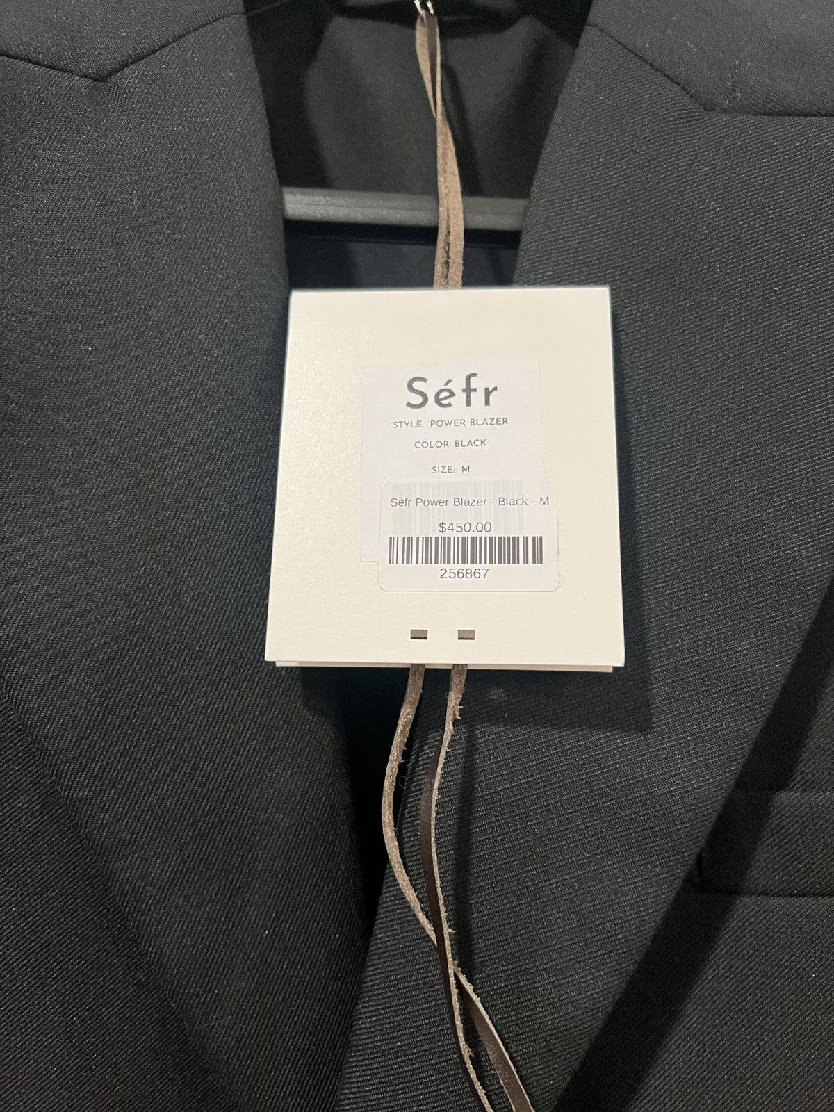 Sefr Sefr Power Blazer Black sz Medium suit Size 40R - 2 Thumbnail