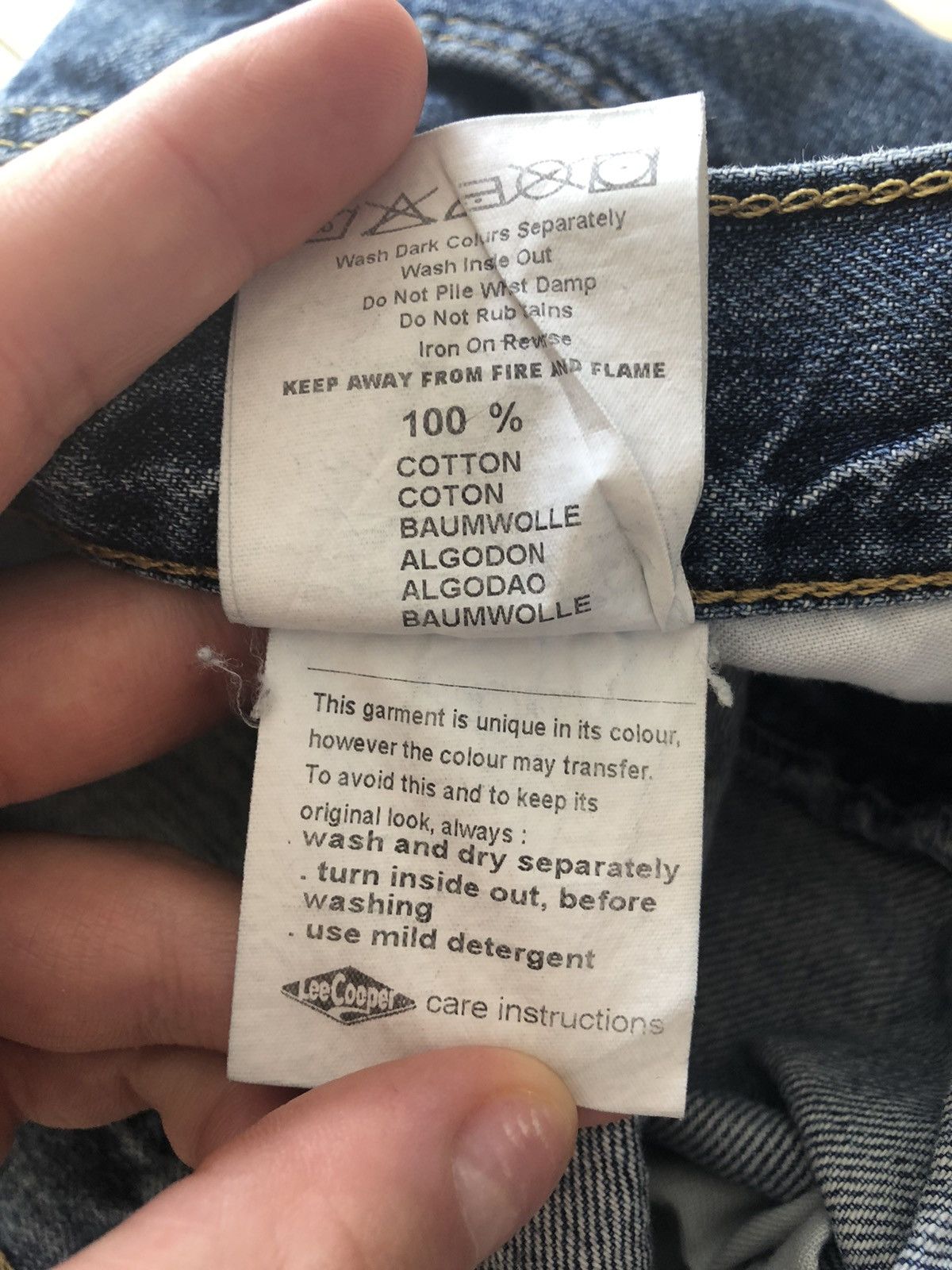 Lee × Vintage LEE COOPER VINTAGE DENIM JEANS Size US 36 / EU 52 - 8 Thumbnail