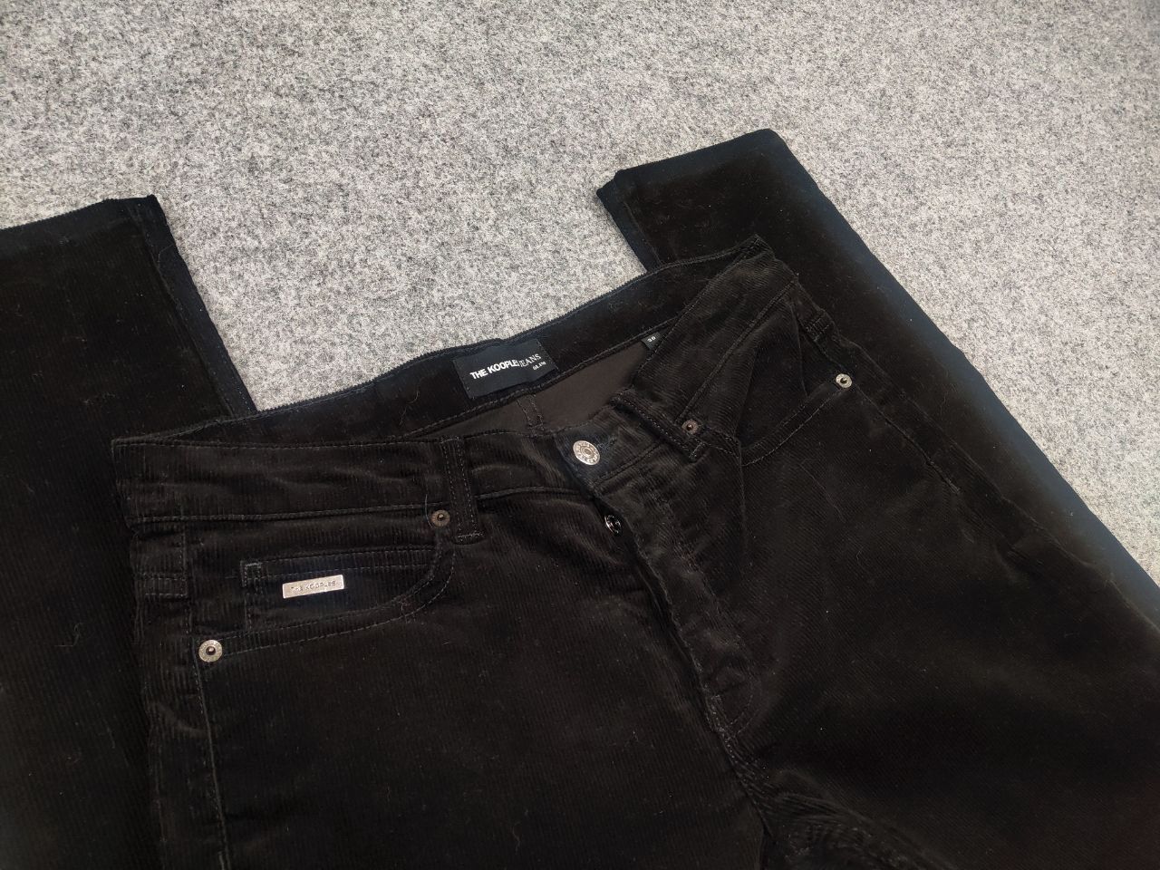 The Kooples The kooples Black Cordurou Straight Fit Trouser Pants Size US 30 / EU 46 - 7 Thumbnail