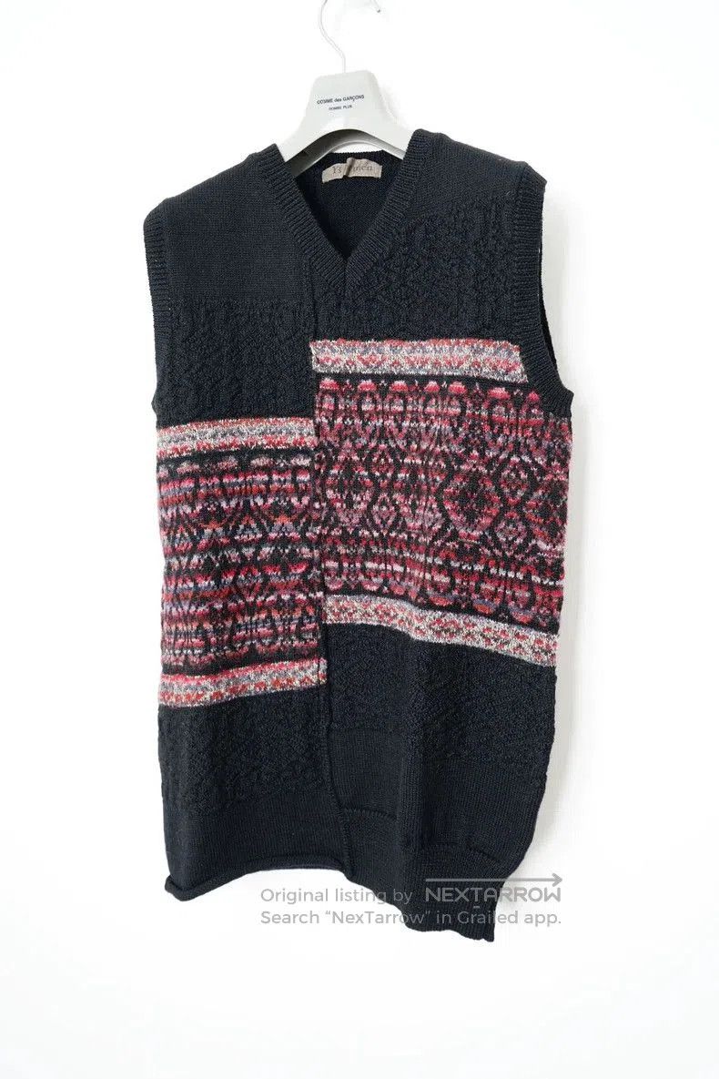 Yohji Yamamoto Yohji Yamamoto Vintage Knit Paneled Vest Size US M / EU 48-50 / 2 - 2 Thumbnail