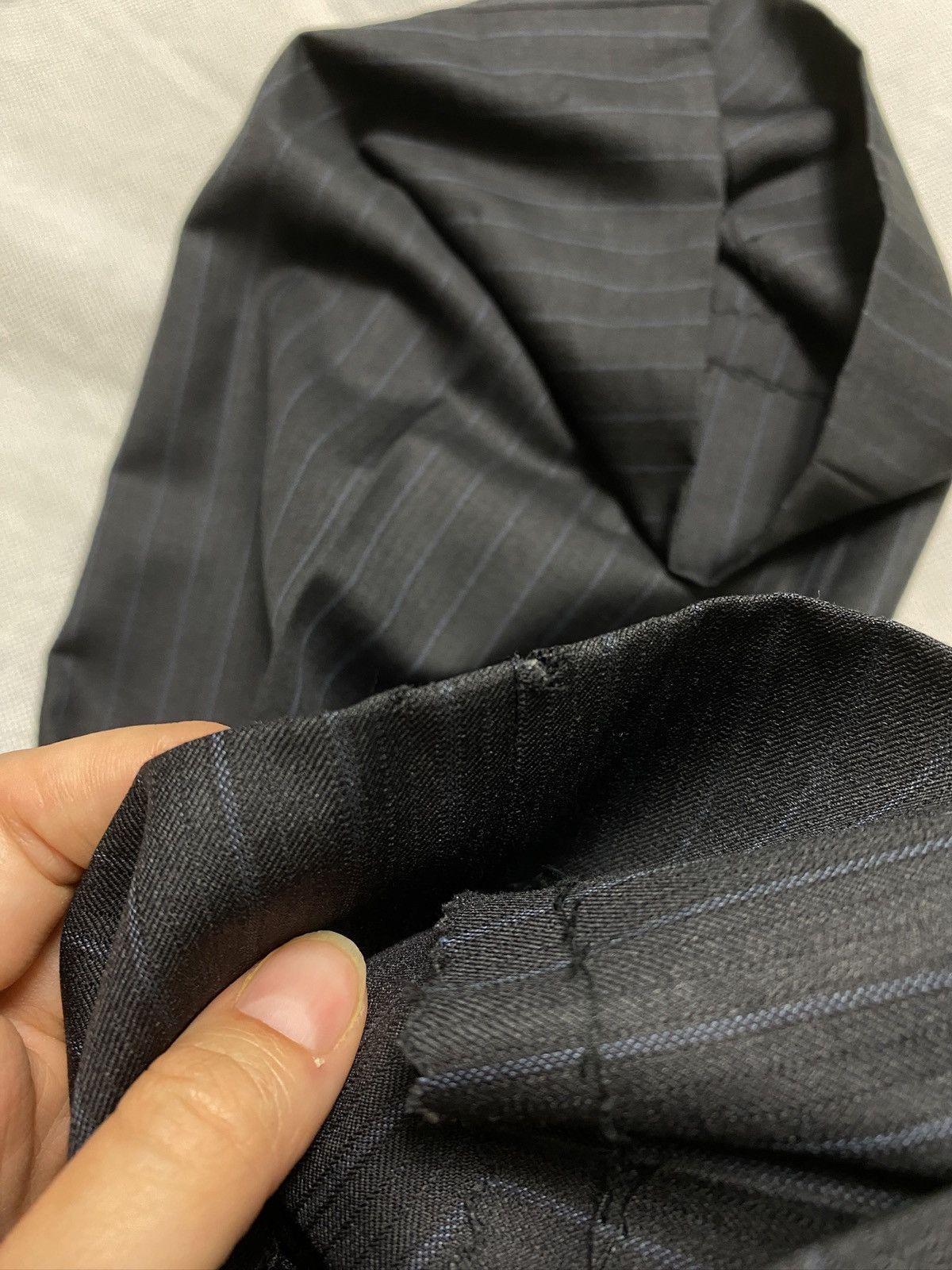 Designer × Michael Kors Michael kors suit blazer pants trousers striped black Size 42L - 12 Thumbnail