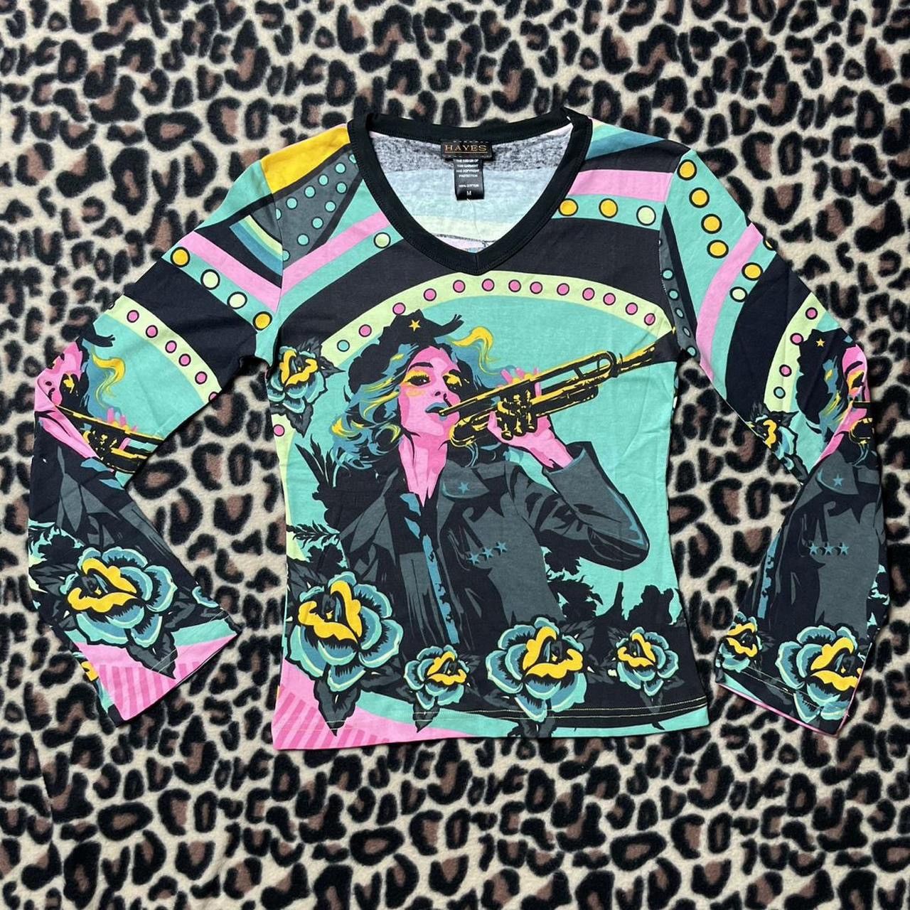 Custo Barcelona nwt y2k Hayes by Custo Barcelona graphic long sleeve top Size M / US 6-8 / IT 42-44 - 1 Thumbnail