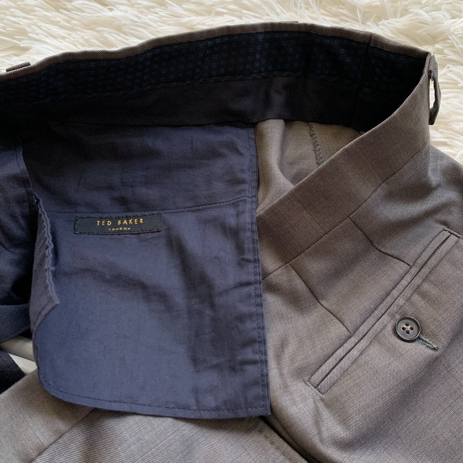 Ted Baker Ted Baker London Jefferson Pant Flat Front Wool Dress Pants Size 38R - 8 Thumbnail